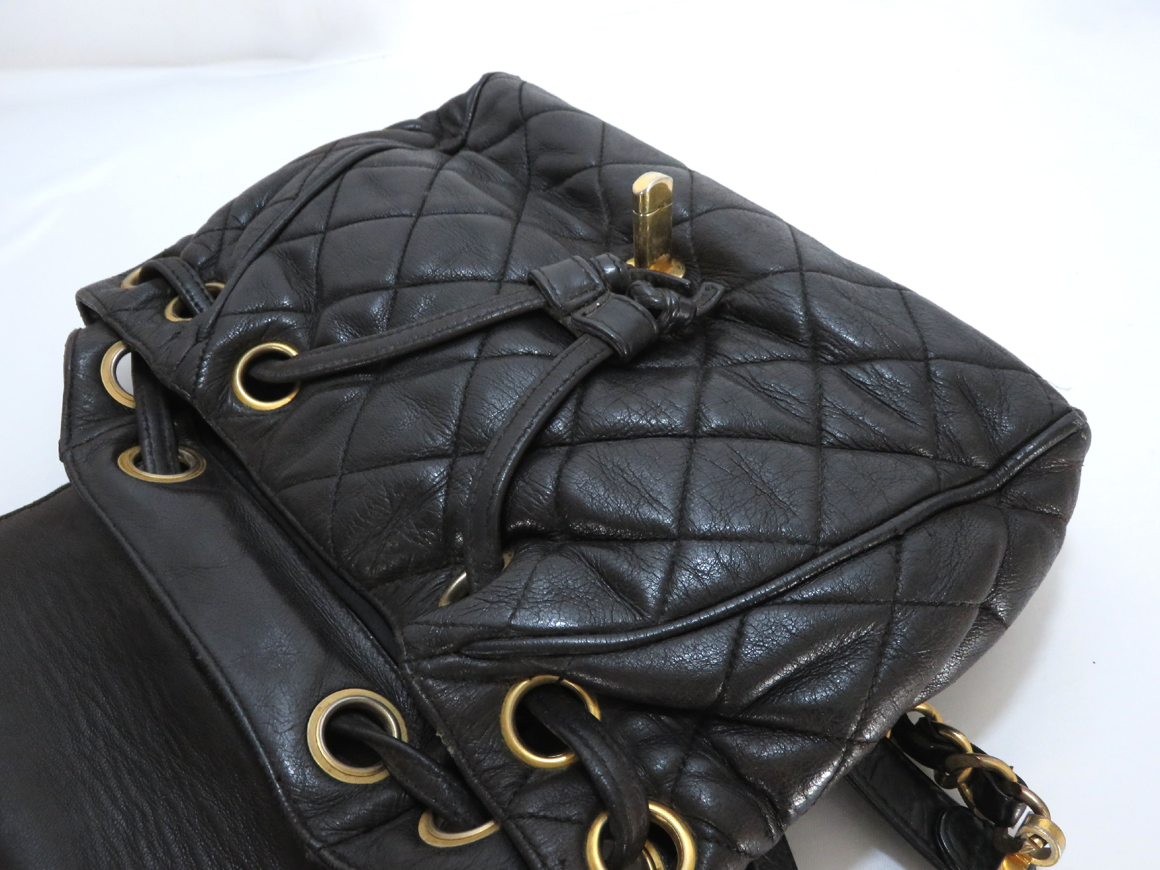 【水曜終了】(10228_0120)CHANEL シャネル ミニリュック 3番台 リュックサック