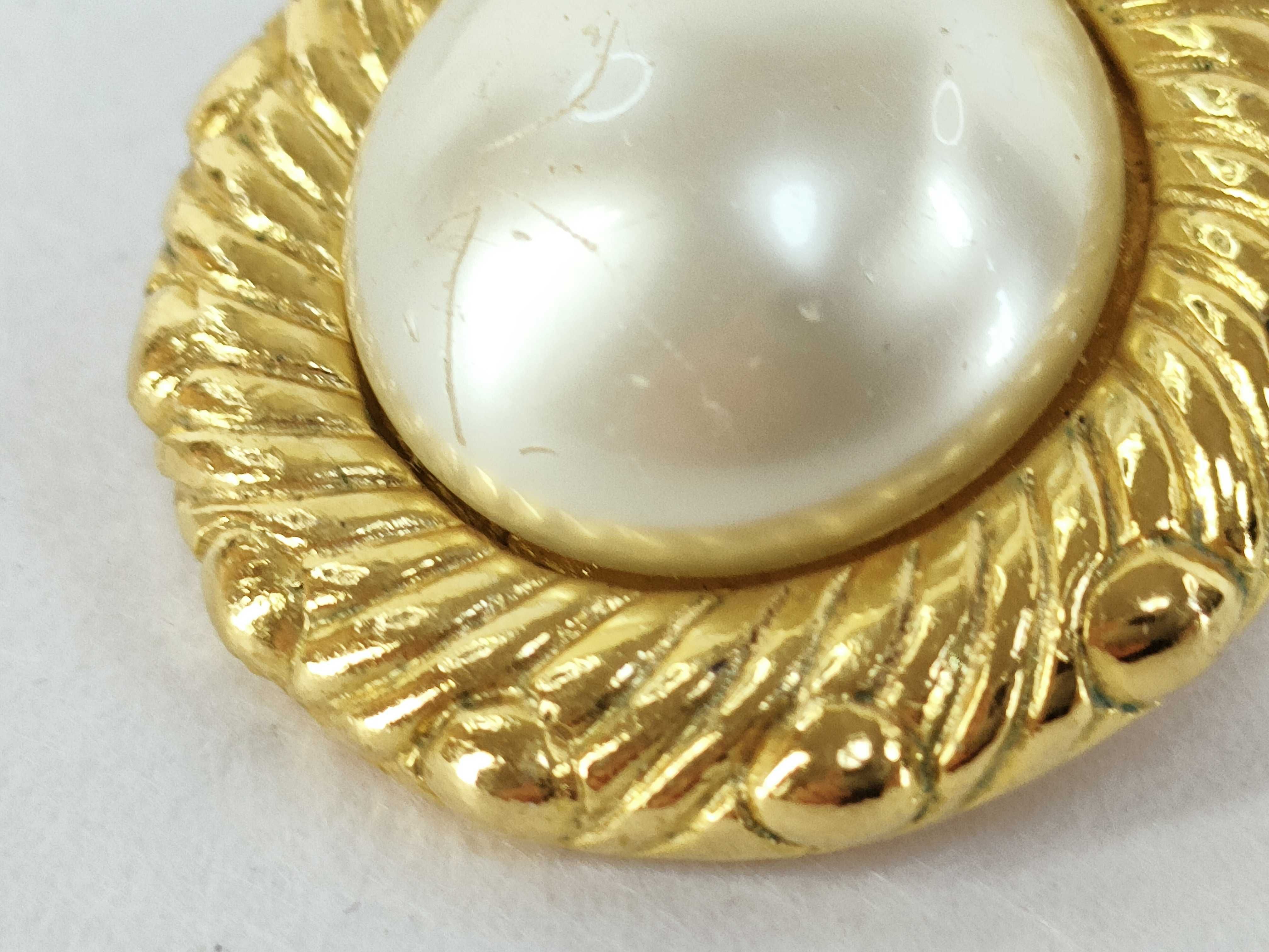 【水曜終了】(10228_0076)CHANEL フェイクパール イヤリング