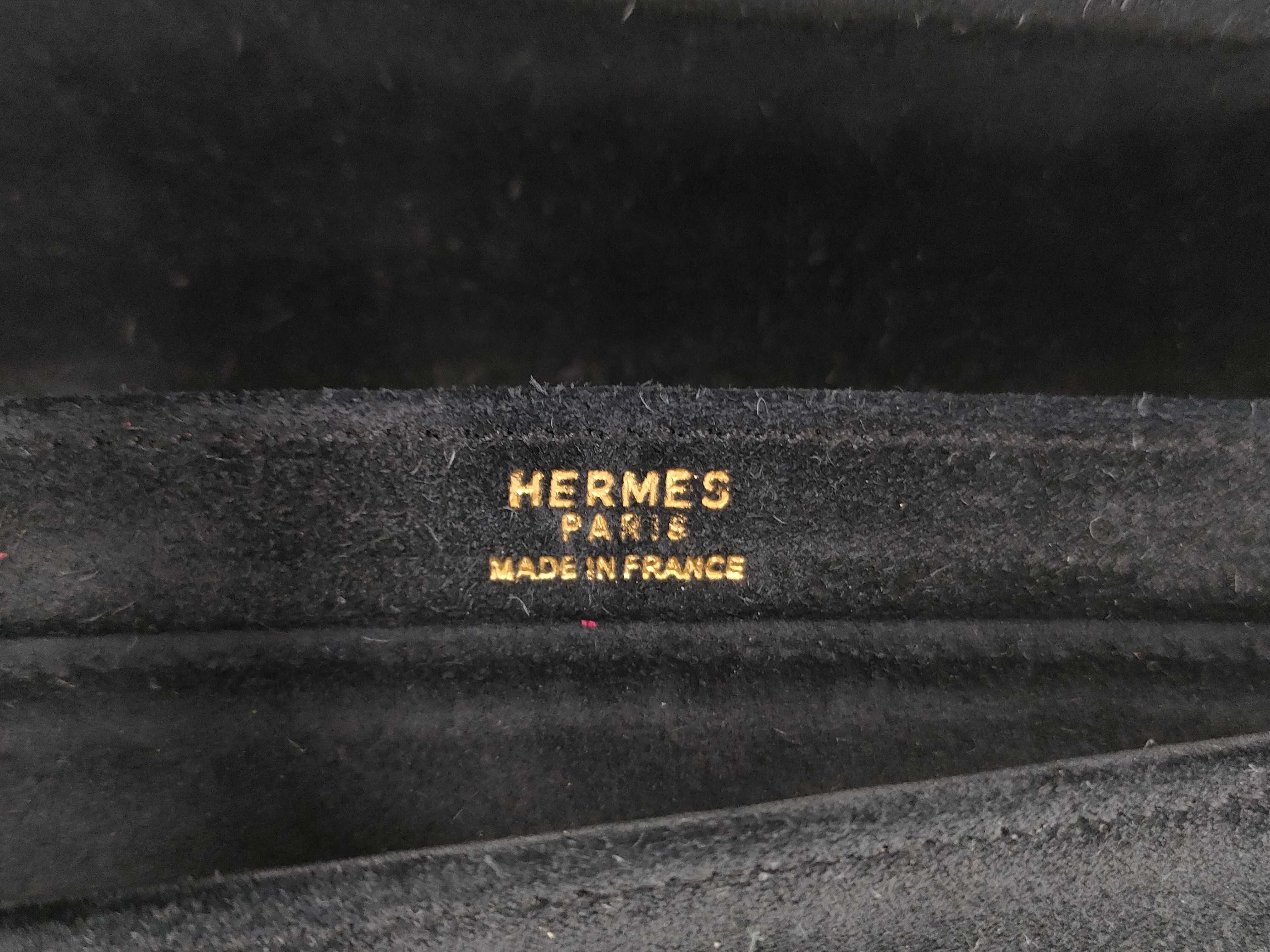 【水曜終了】(10227_0034)HERMES ドブリス ネイビー クラッチバッグ