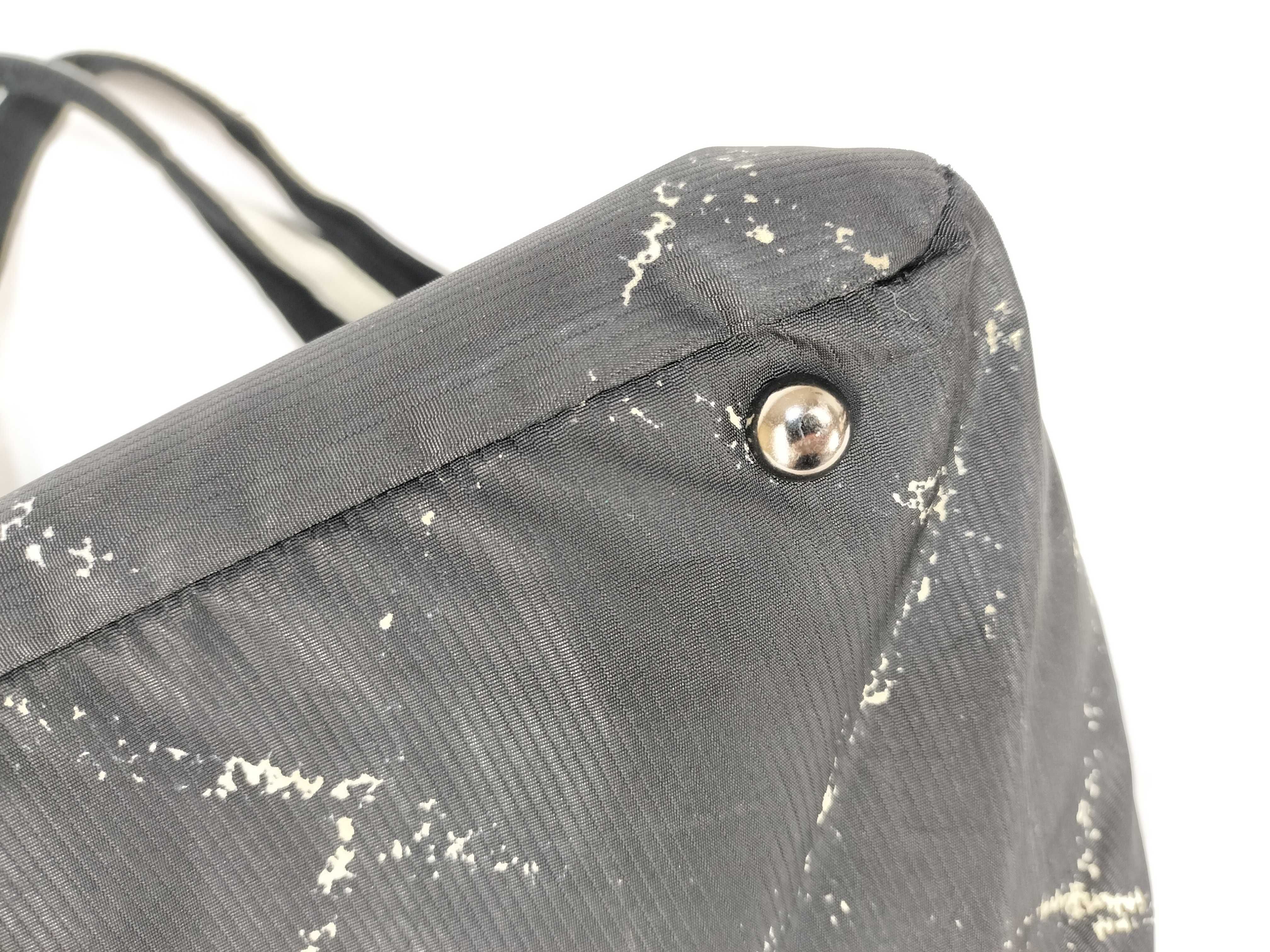 【水曜終了】(10228_0069)CHANEL シャネル 旧トラベルライン ナイロン トートバッグ ブラック シルバー金具 6286202 インナーバッグ付き