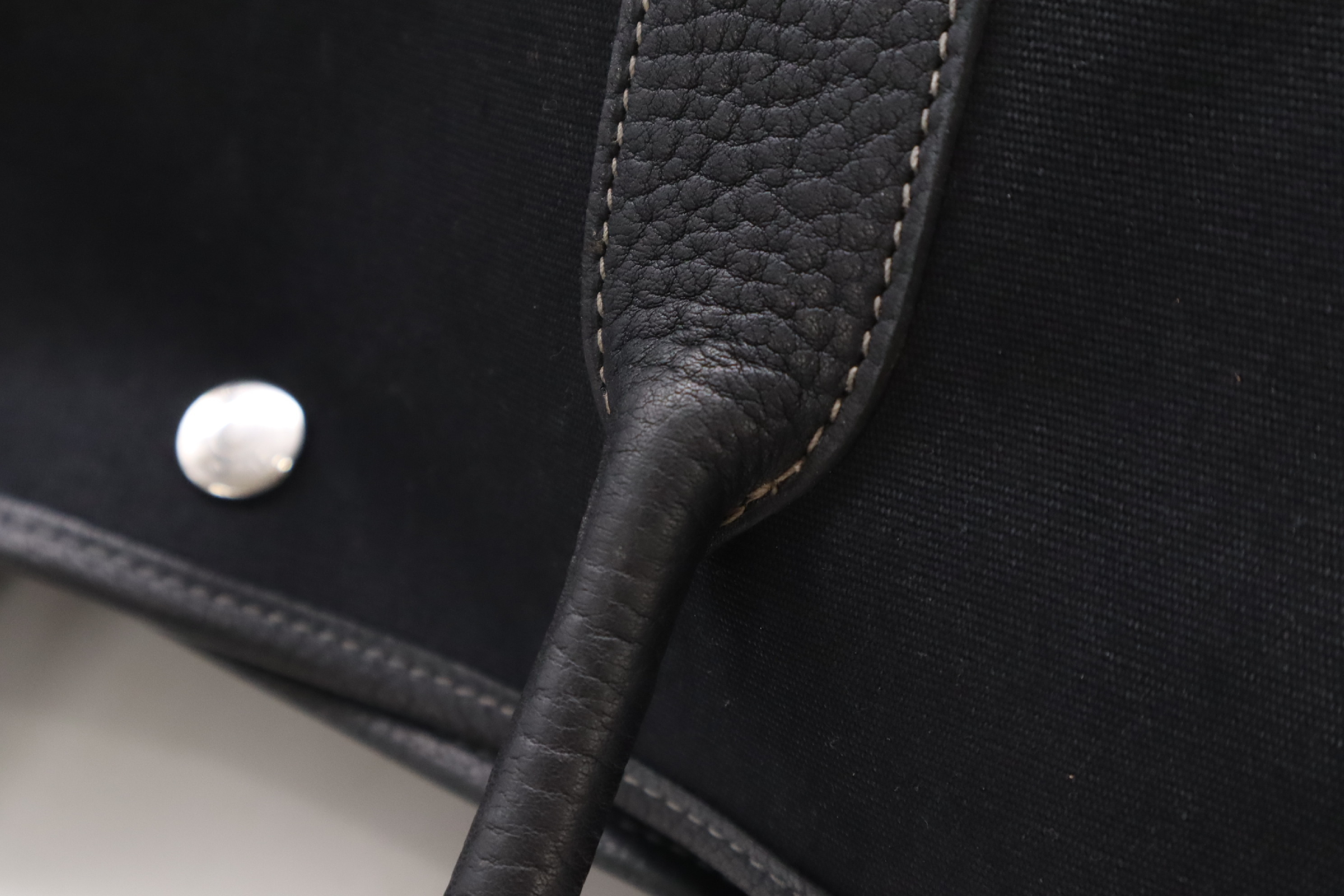 【水曜終了】(10943_0003)HERMES ガーデンパーティMM トワル □I 2005年 トートバッグ