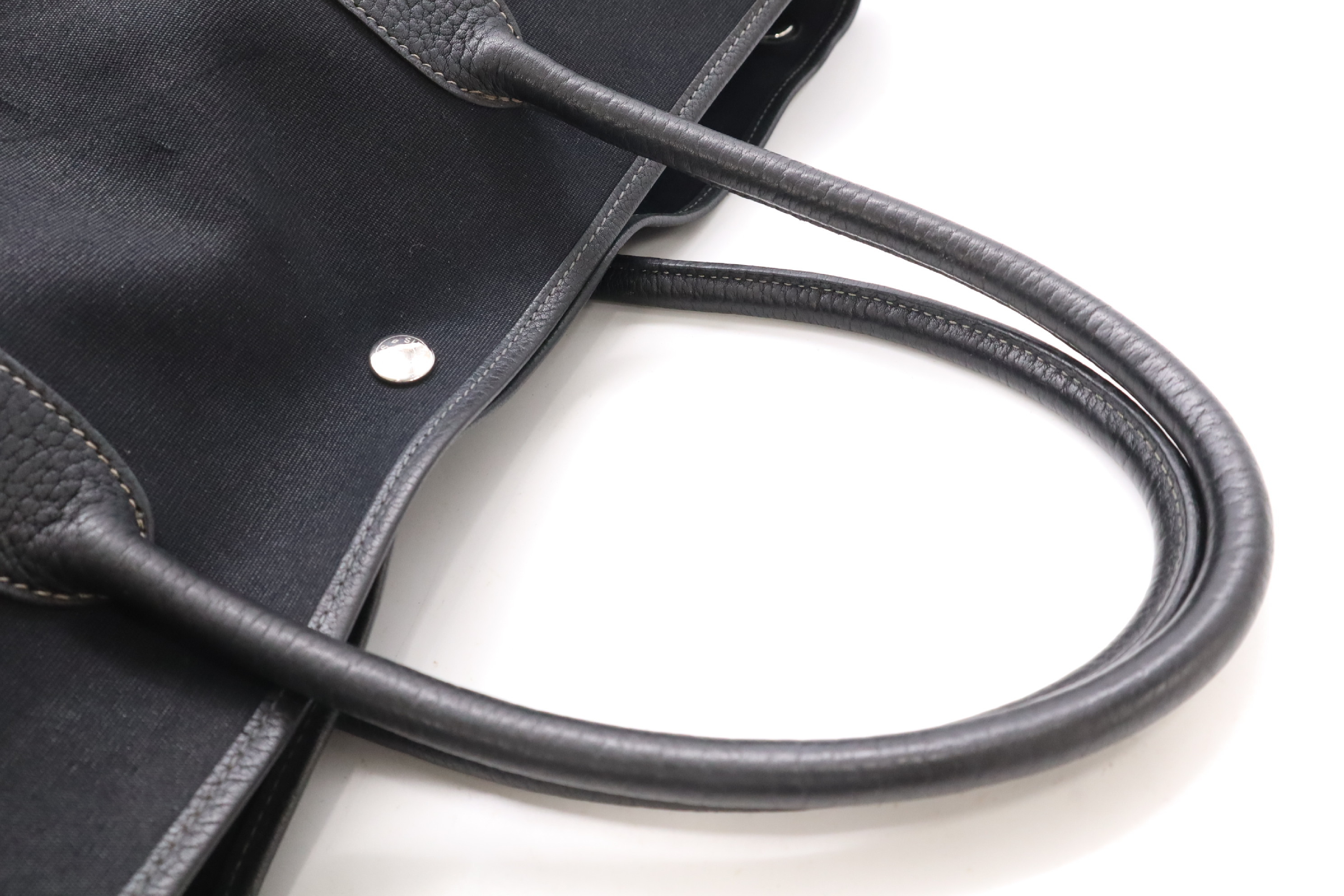 【水曜終了】(10943_0003)HERMES ガーデンパーティMM トワル □I 2005年 トートバッグ