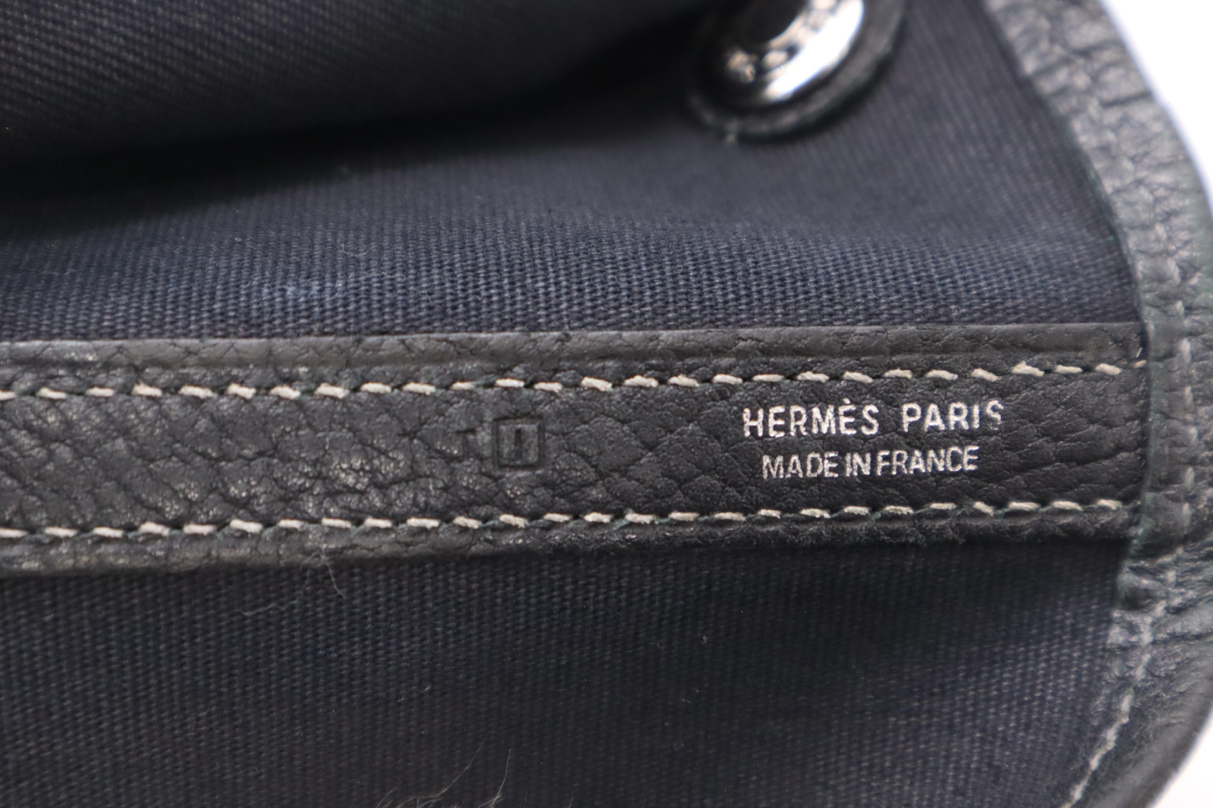 【水曜終了】(10943_0003)HERMES ガーデンパーティMM トワル □I 2005年 トートバッグ