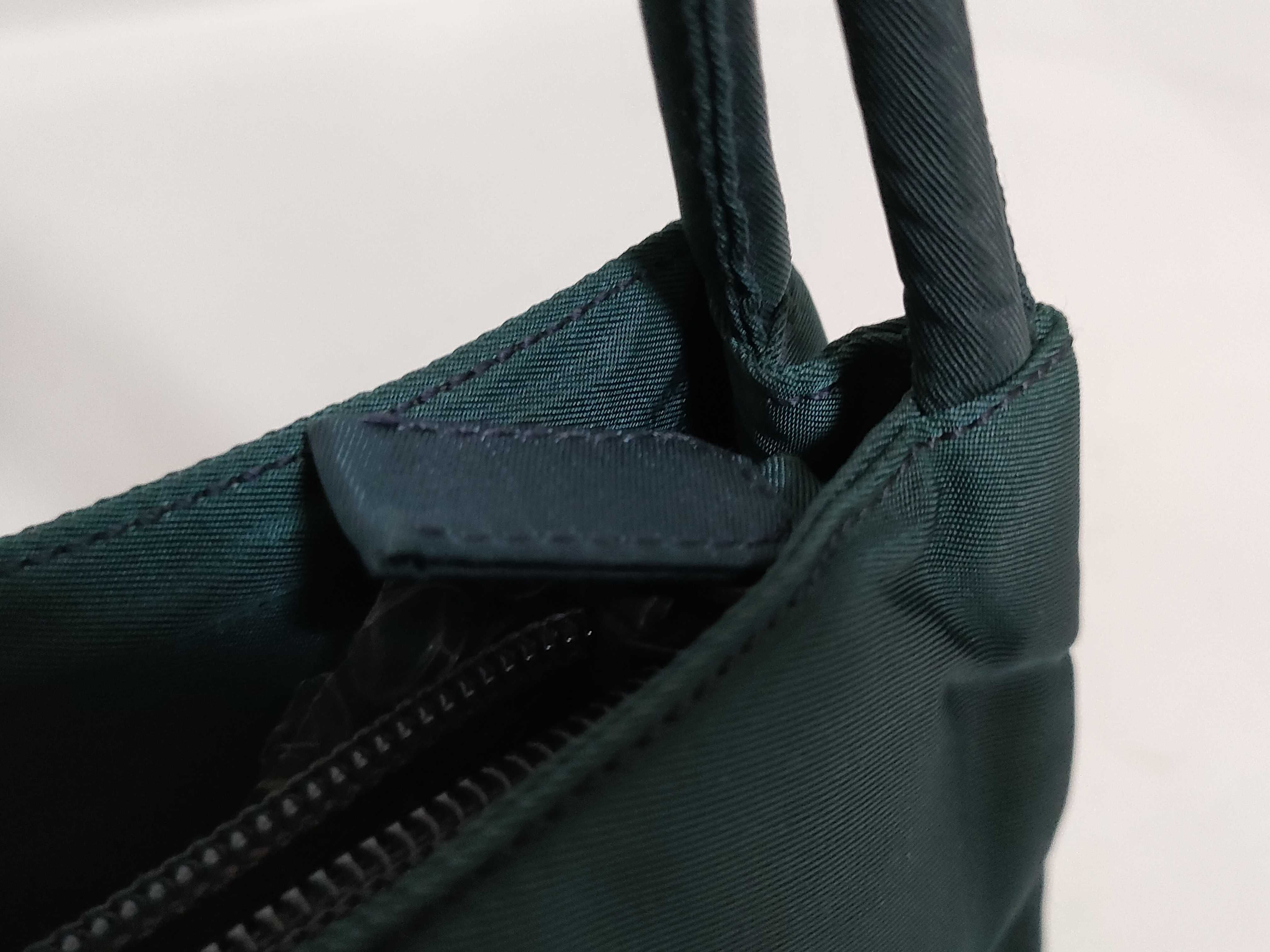 【水曜終了】(10230_0260)PRADA プラダ 三角ロゴ テスート トートバッグ ネイビー