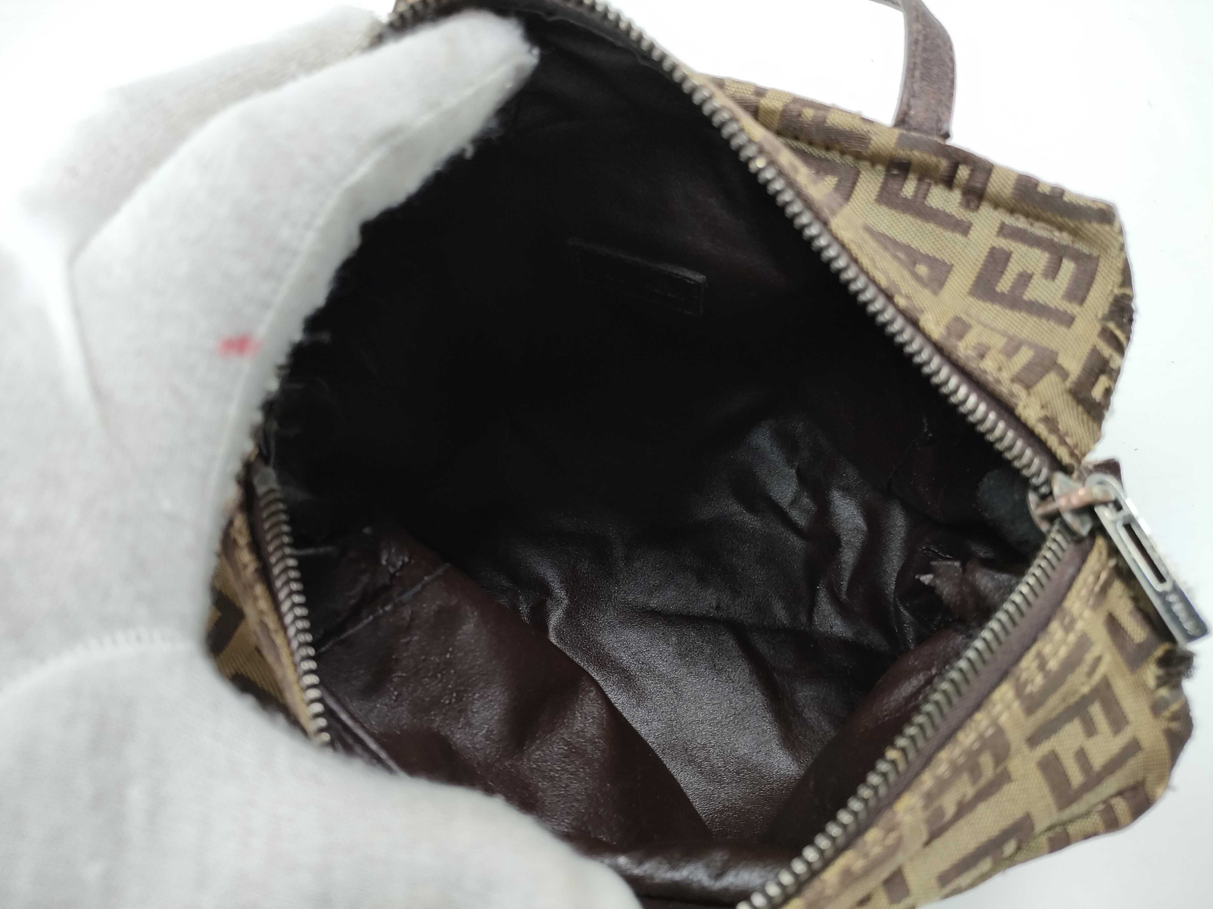 【水曜終了】(10230_0355)FENDI ズッカ柄 キャンバス ミニハンド ハンドバッグ