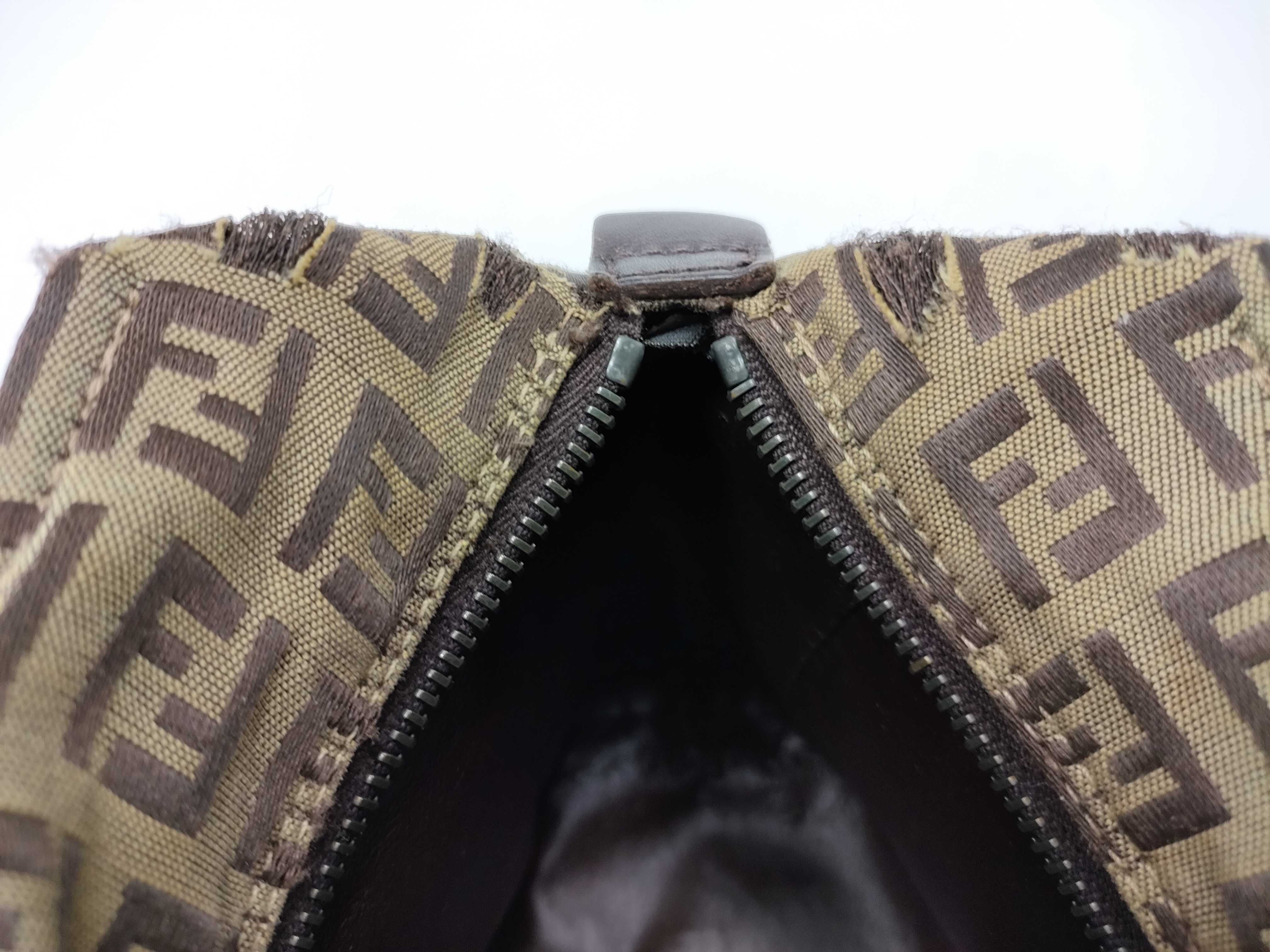 【水曜終了】(10230_0355)FENDI ズッカ柄 キャンバス ミニハンド ハンドバッグ