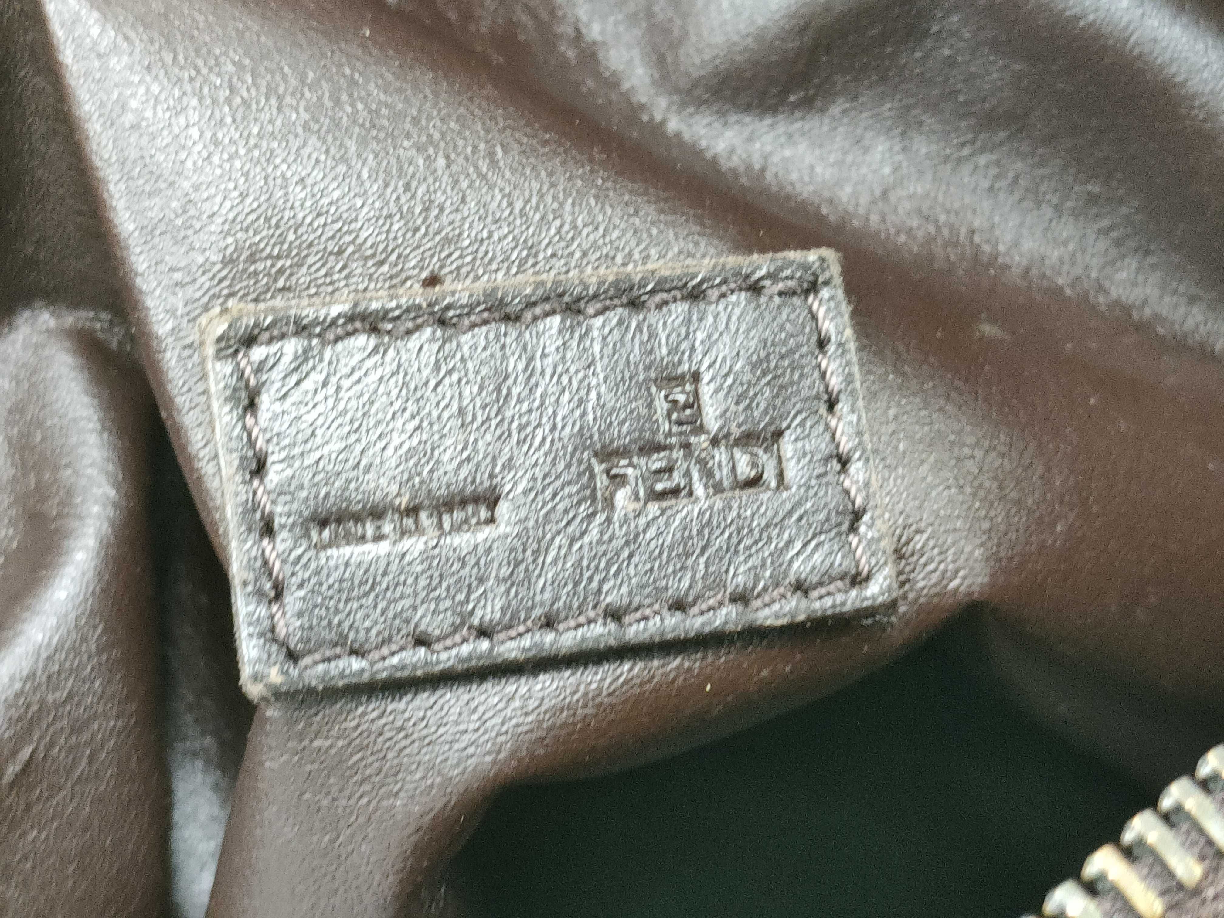 【水曜終了】(10230_0355)FENDI ズッカ柄 キャンバス ミニハンド ハンドバッグ