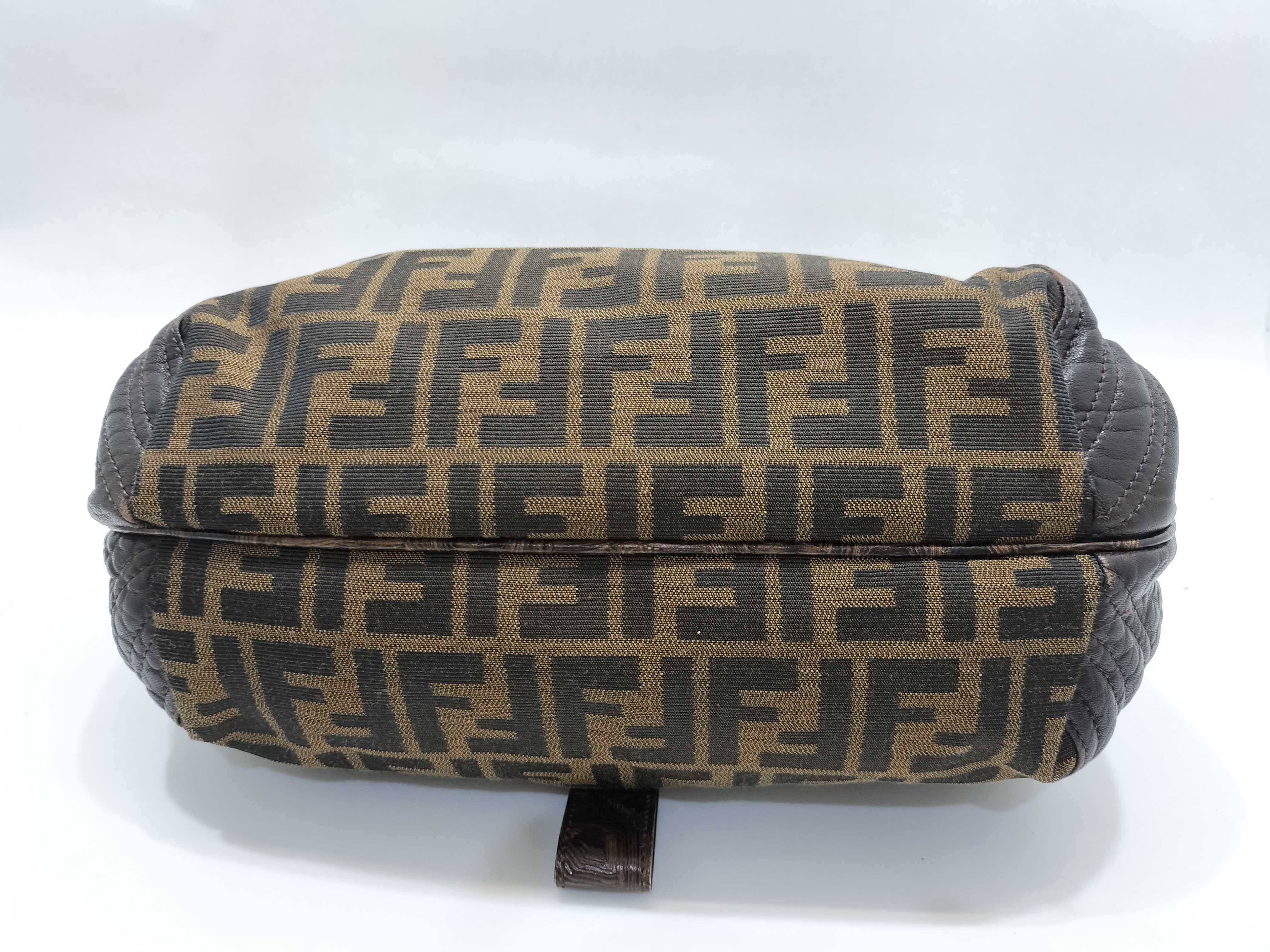 【水曜終了】(10230_0333)FENDI スパイバッグ ズッカ柄 ハンドバッグ