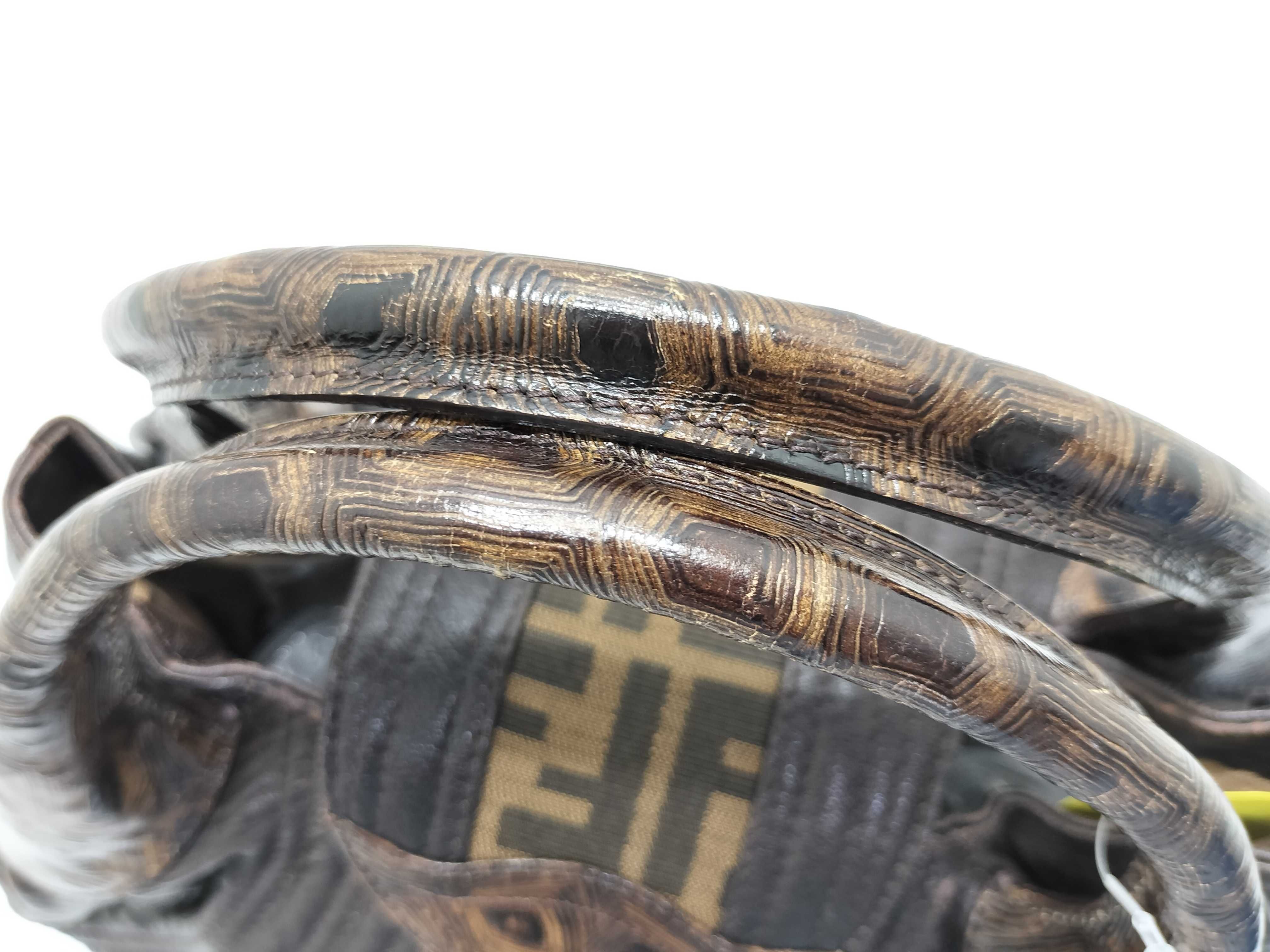 【水曜終了】(10230_0333)FENDI スパイバッグ ズッカ柄 ハンドバッグ