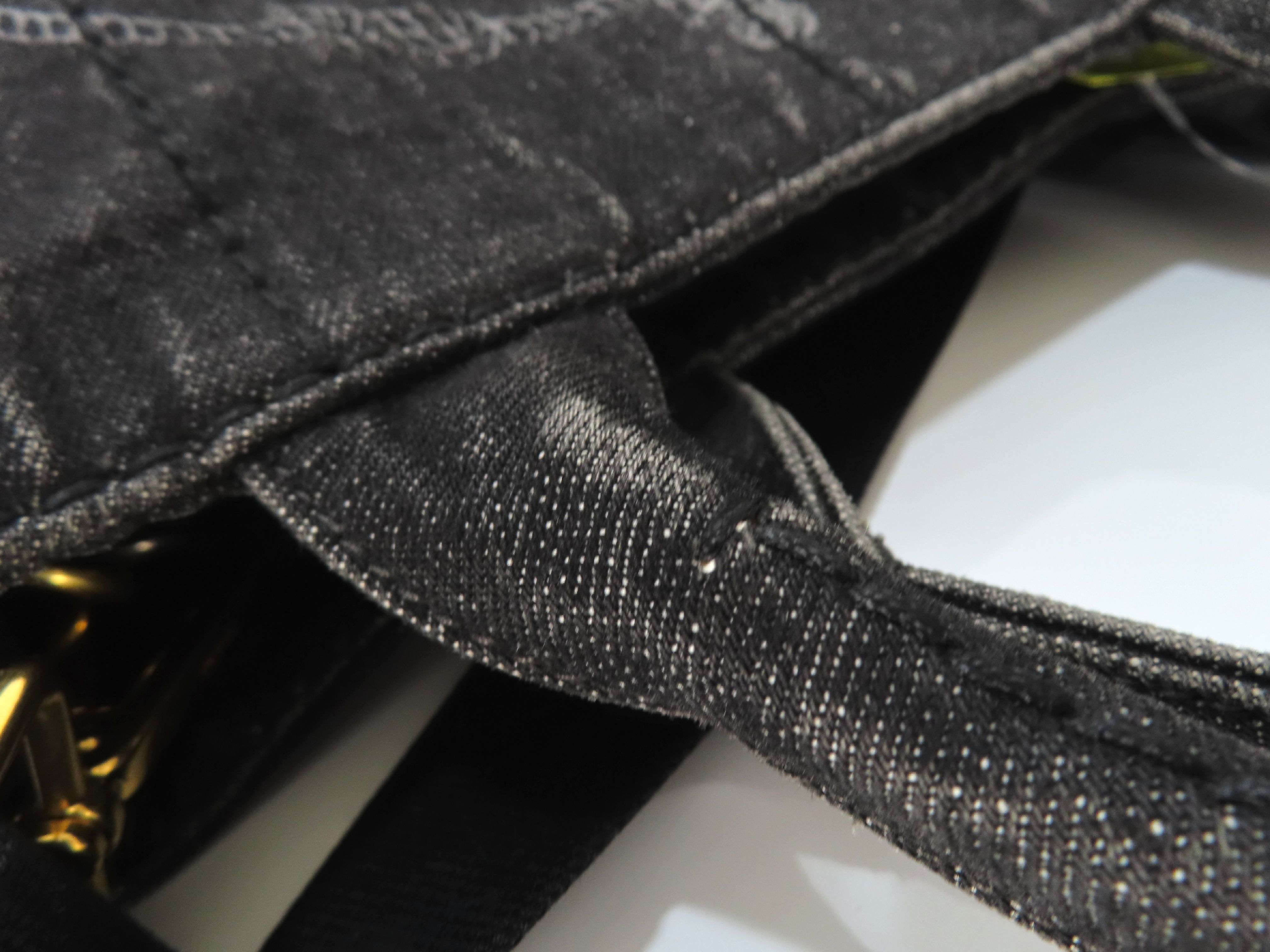 【水曜終了】(10230_0262)PRADA プラダ カナパ キャンバス 2WAYハンドバッグ ブラック B2439G