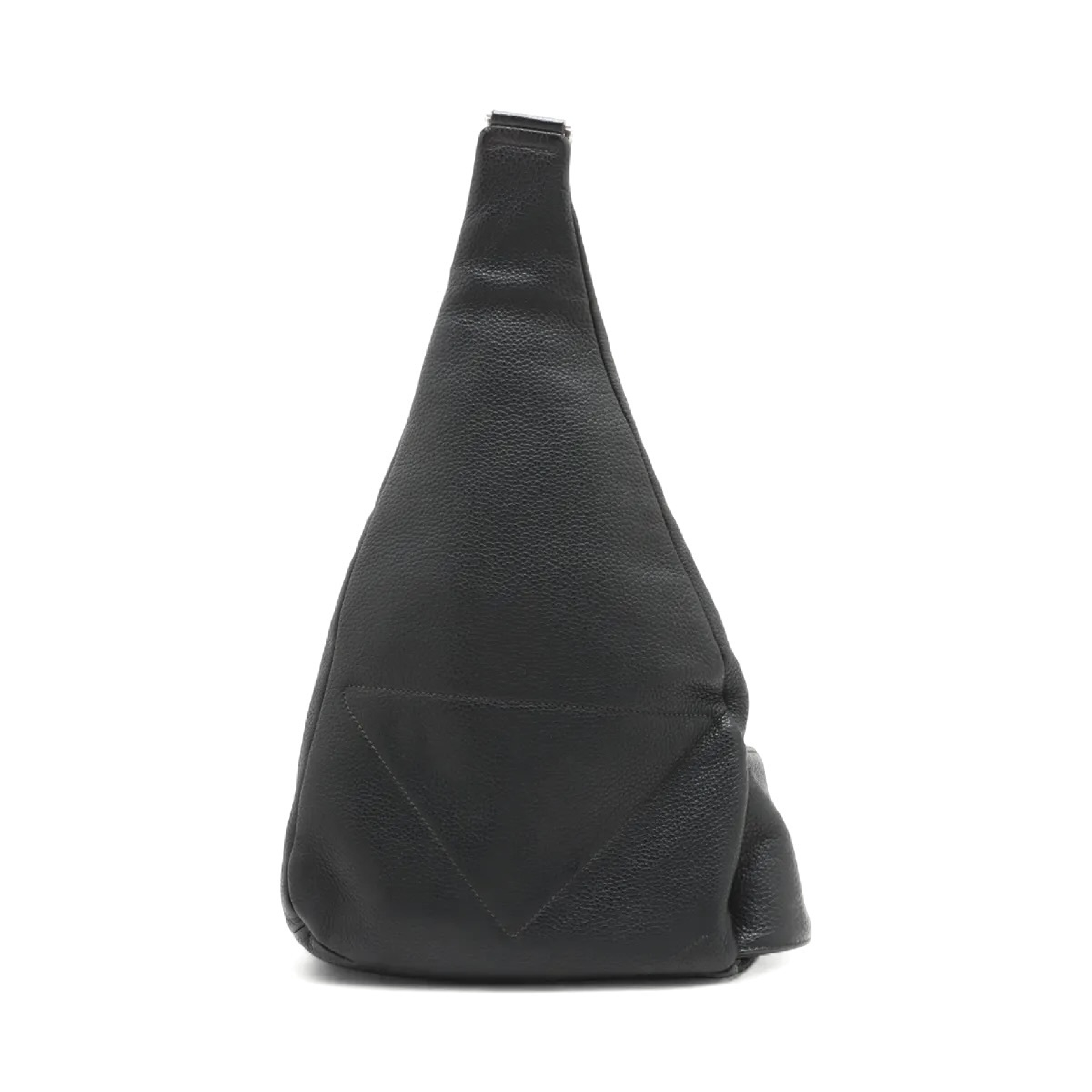 【水曜終了】(10698_0169)PRADA バックパック ステート ワンショルダー ボディバッグ トライアングルプレート ヴィッテロダイノ ブラック レザー ショルダーバッグ