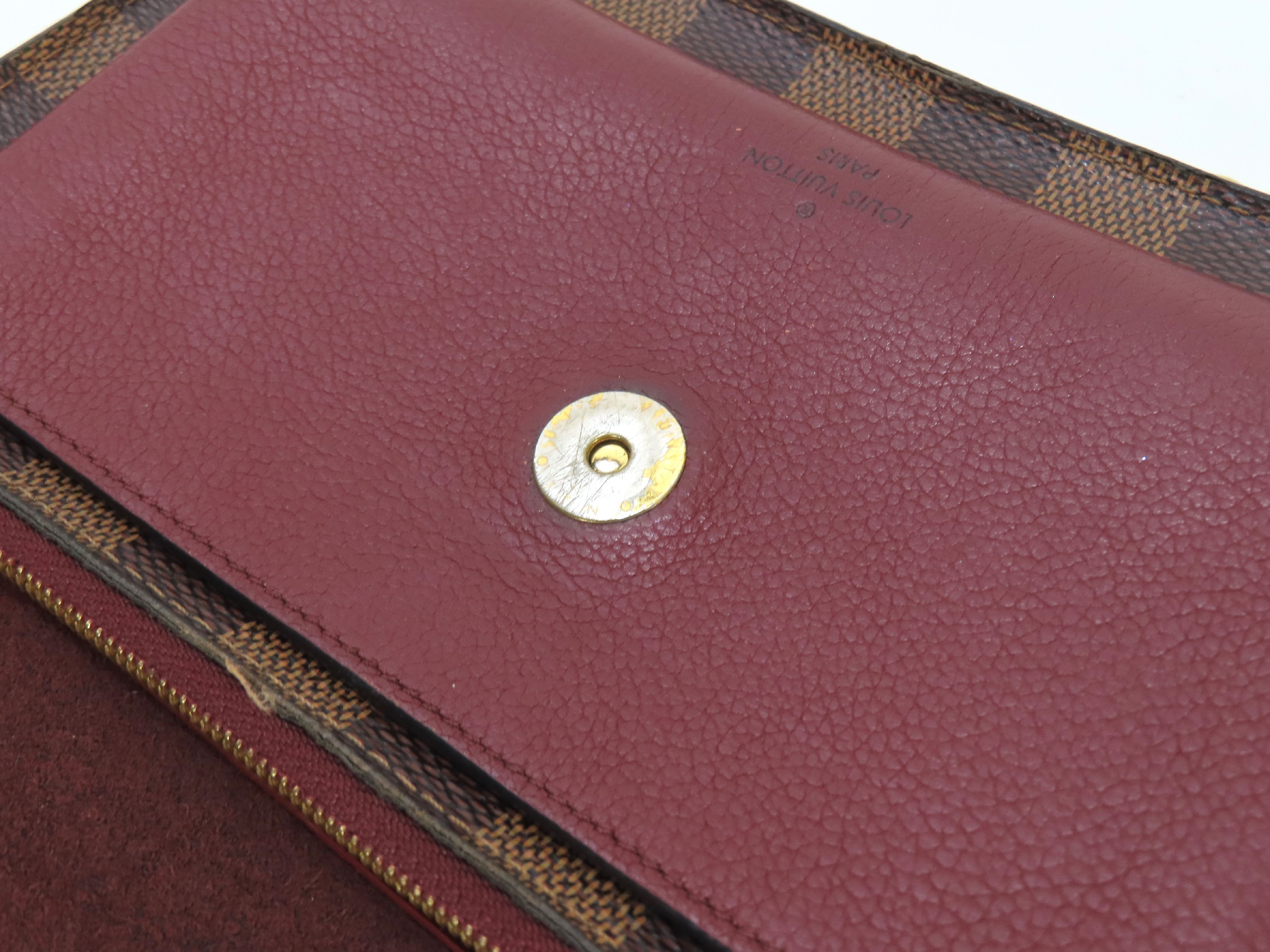 【水曜終了】(10229_0413)LOUIS VUITTON ヴィトン ヴィトン ダミエ ポルトフォイユ・ヴァヴァン N60222 ストラップあり 財布