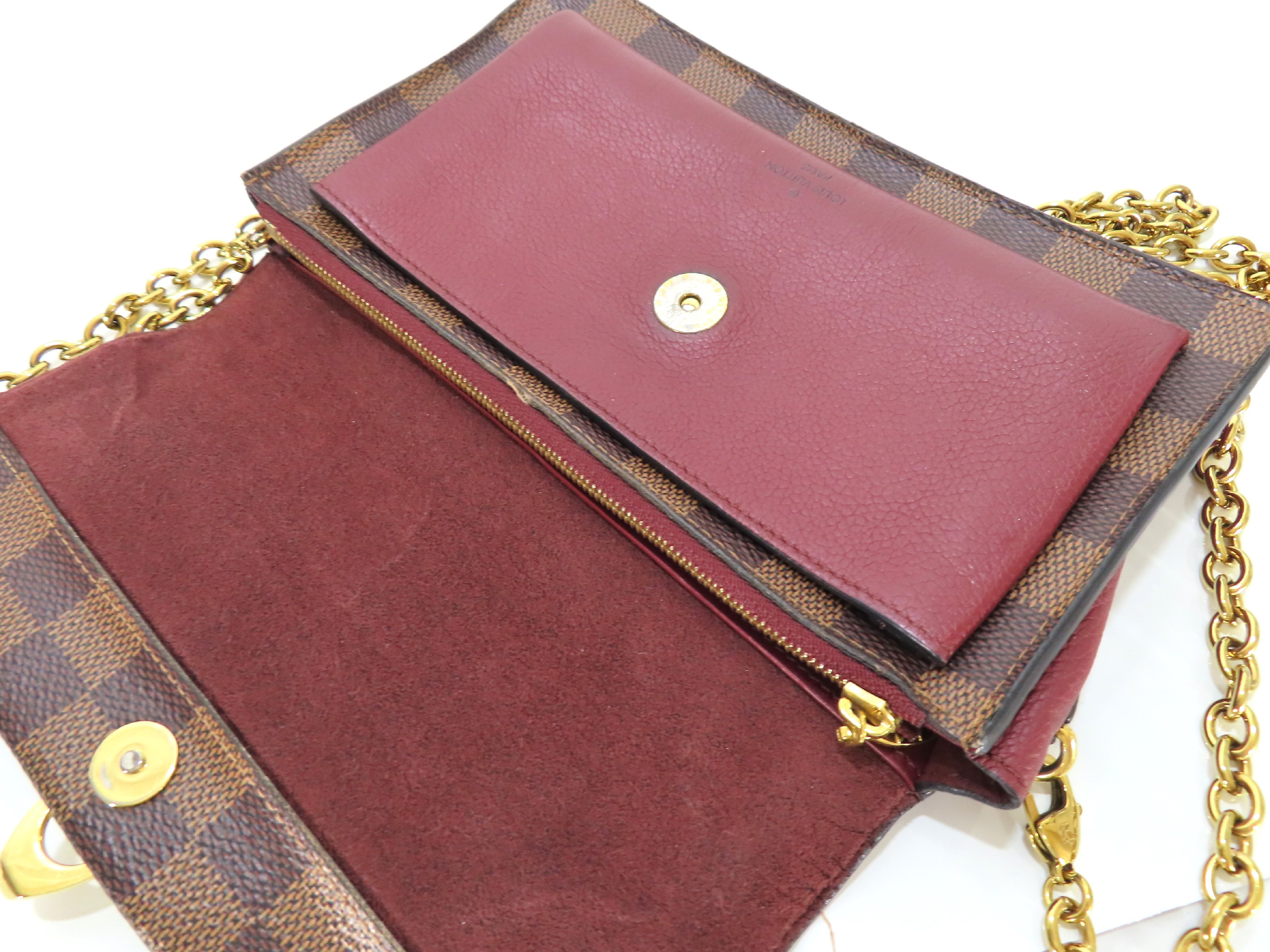 【水曜終了】(10229_0413)LOUIS VUITTON ヴィトン ヴィトン ダミエ ポルトフォイユ・ヴァヴァン N60222 ストラップあり 財布