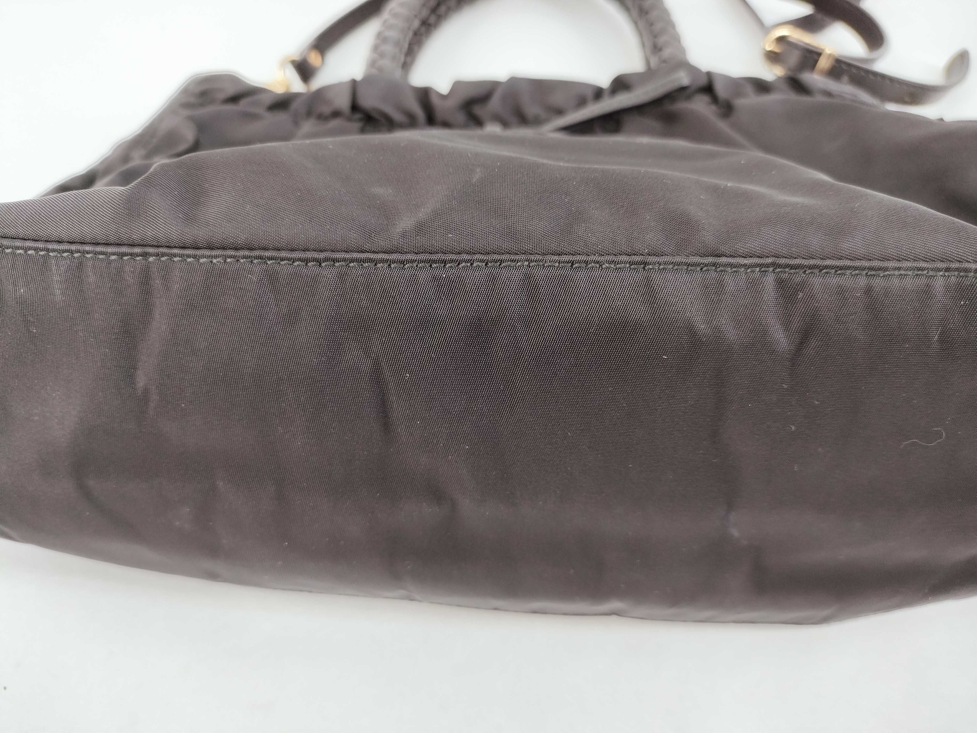 【水曜終了】(10230_0264)PRADA ハンドバッグ ナイロン レザー ブラック トートバッグ