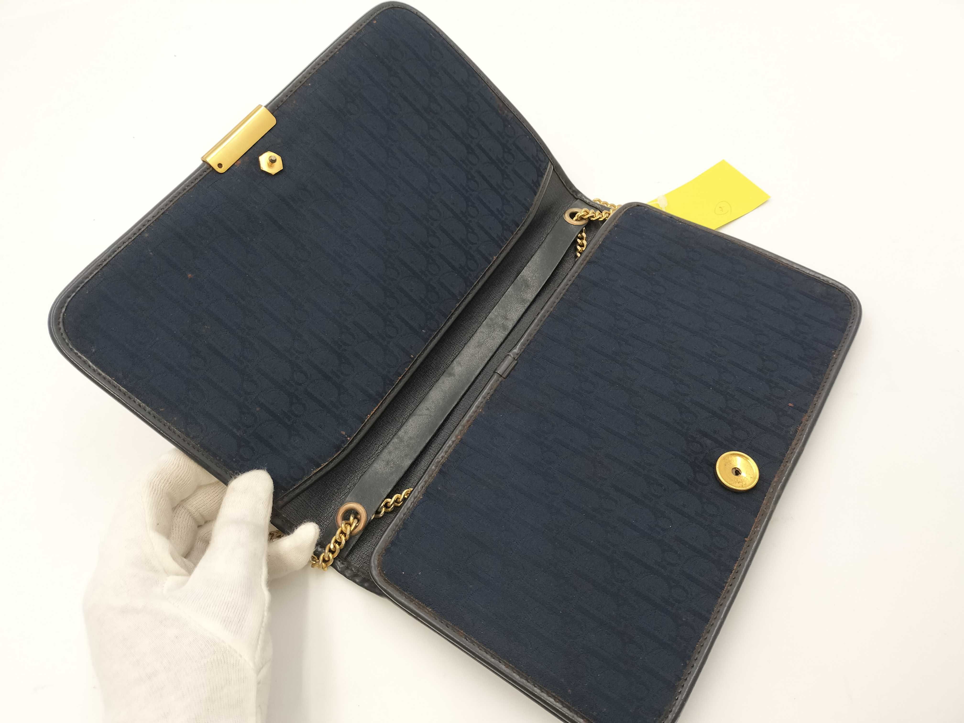 【水曜終了】(10220_0491)Dior トロッター トロッター ヴィンテージ チェーンショルダーバッグ ショルダーバッグ
