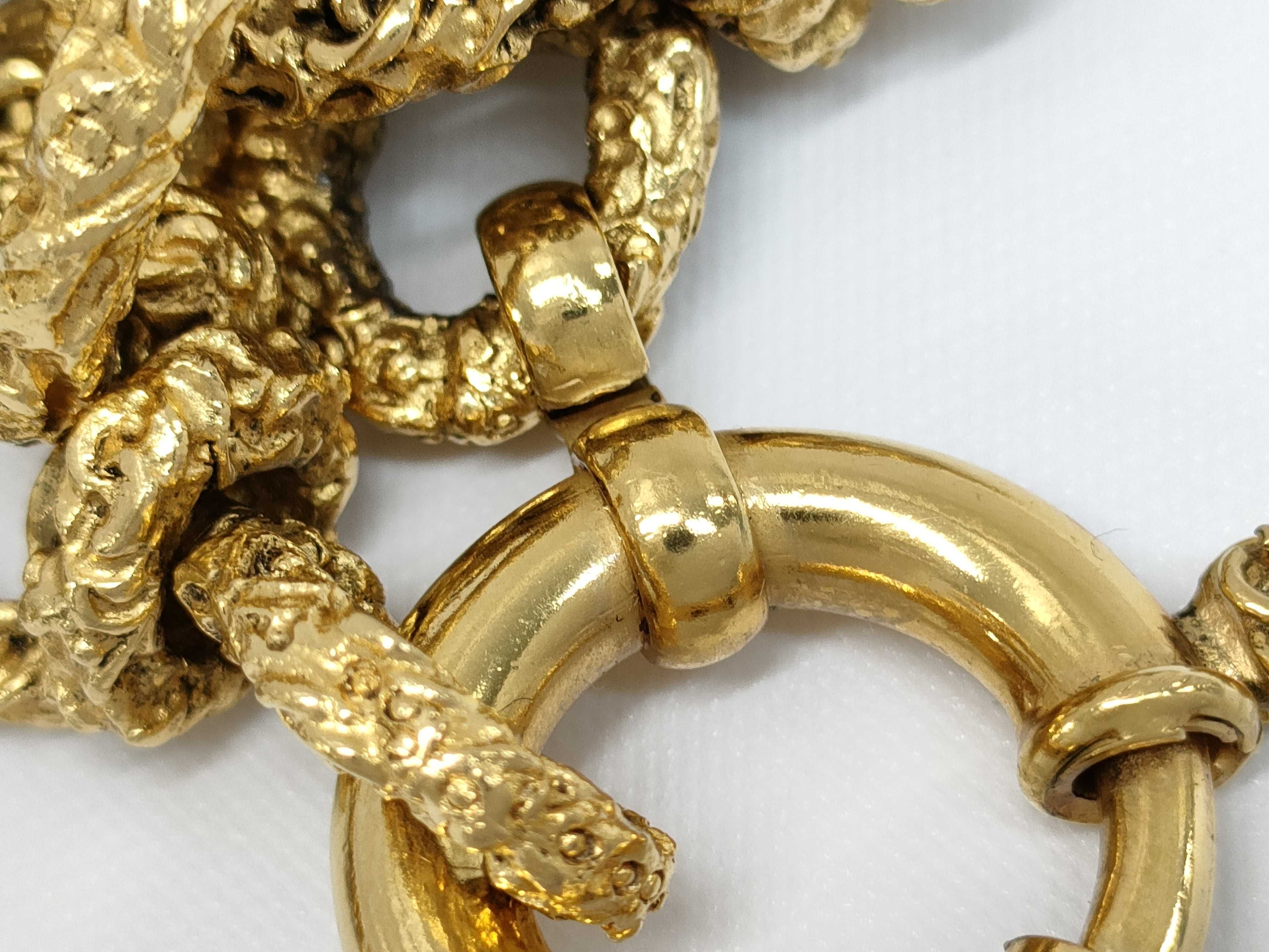 【水曜終了】(10944_0004)CHANEL ブレスレット 溶岩 ココマーク 93A ゴールド ブレスレット・バングル