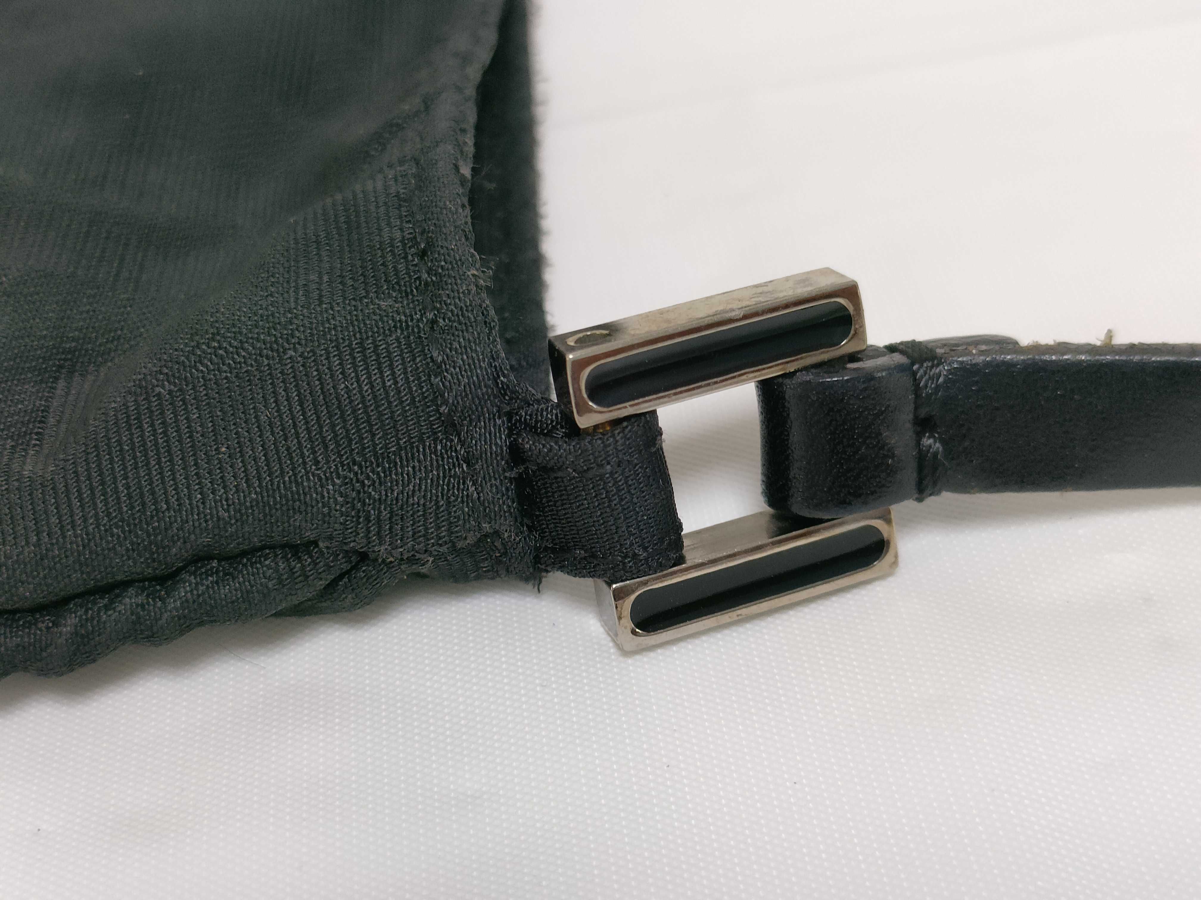 【水曜終了】(10230_0336)FENDI ズッカ柄 ナイロン ハンドバッグ ブラック ハンドバッグ