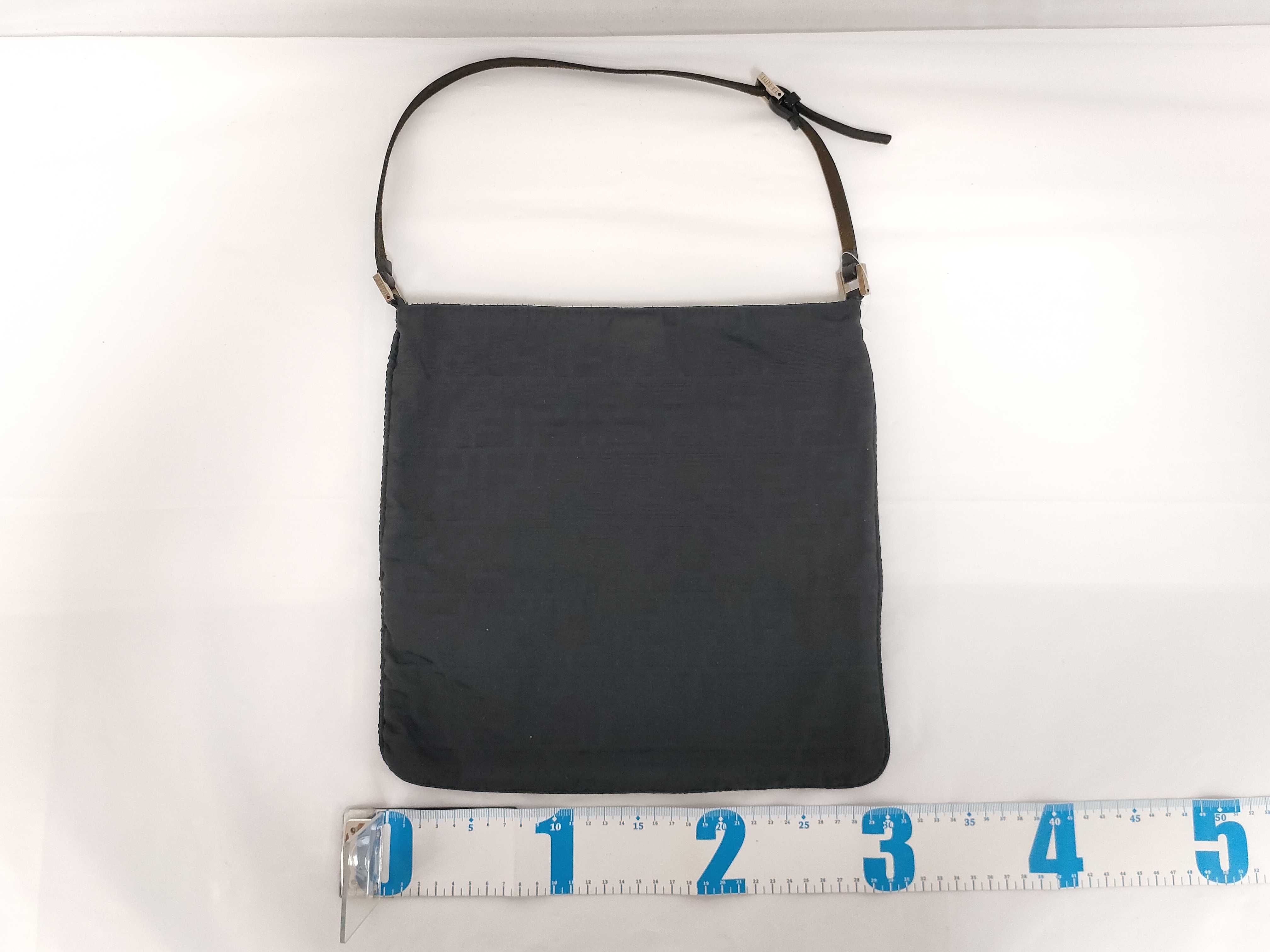 【水曜終了】(10230_0336)FENDI ズッカ柄 ナイロン ハンドバッグ ブラック ハンドバッグ