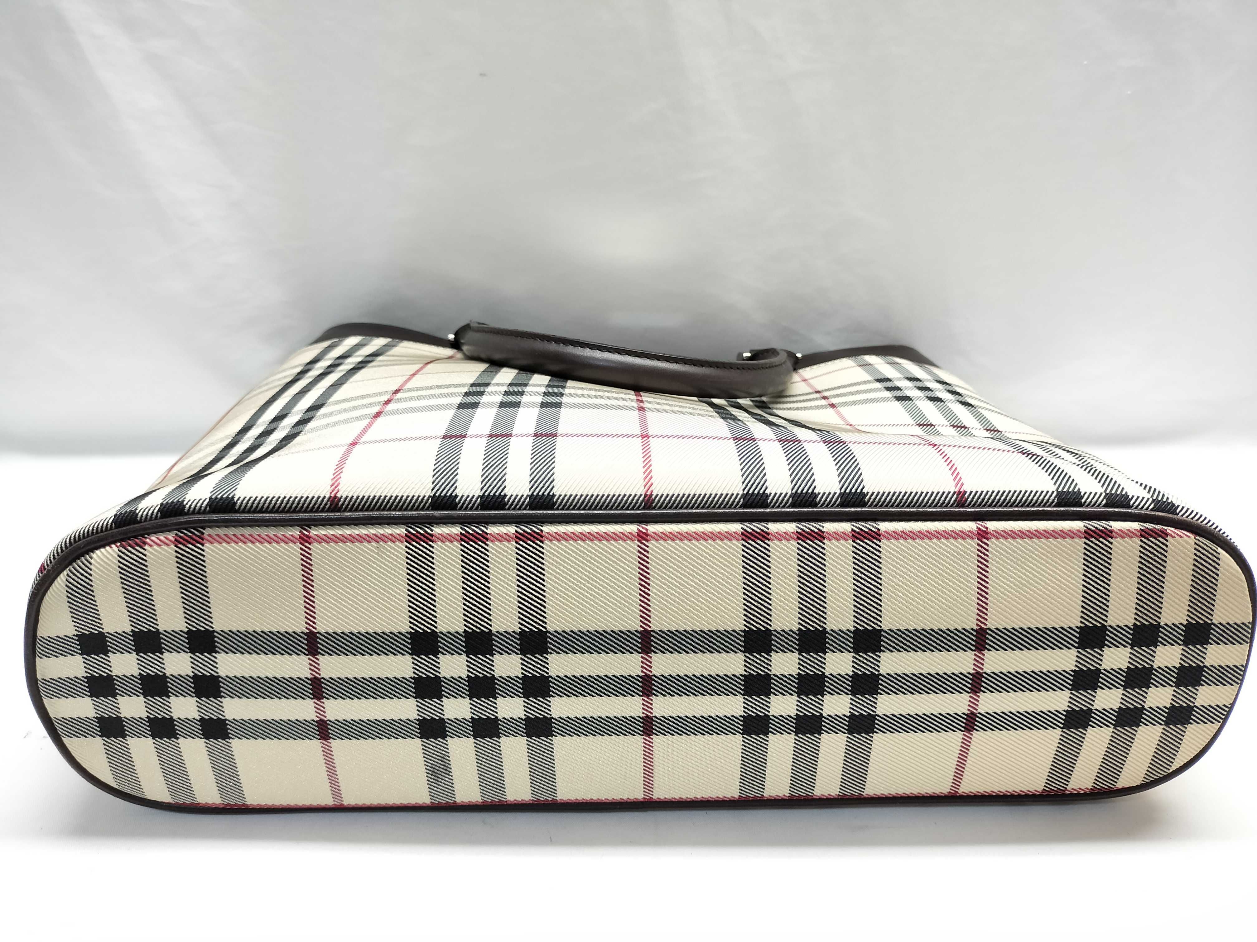 【水曜終了】(10219_0278)BURBERRY ノバチェック バッグ ハンドバッグ