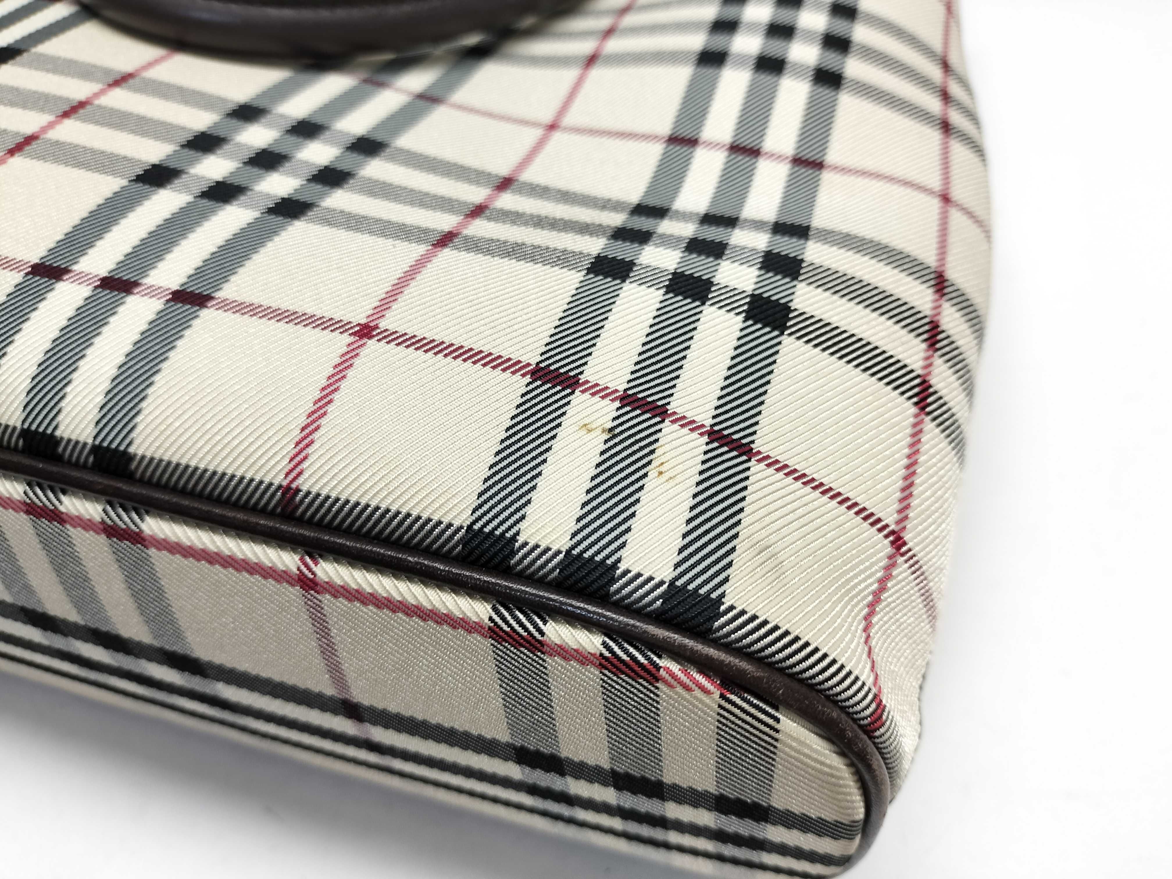 【水曜終了】(10219_0278)BURBERRY ノバチェック バッグ ハンドバッグ