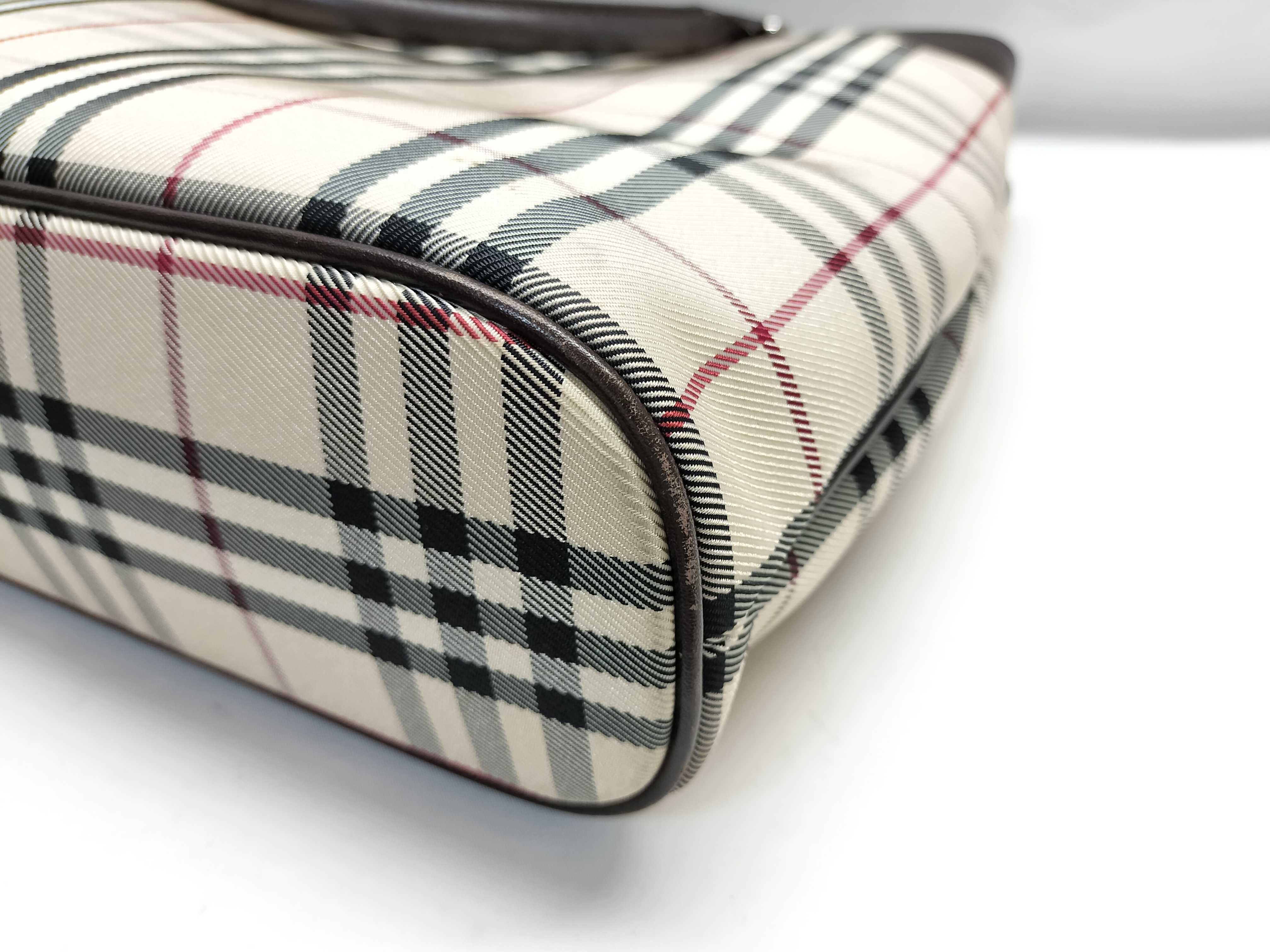 【水曜終了】(10219_0278)BURBERRY ノバチェック バッグ ハンドバッグ