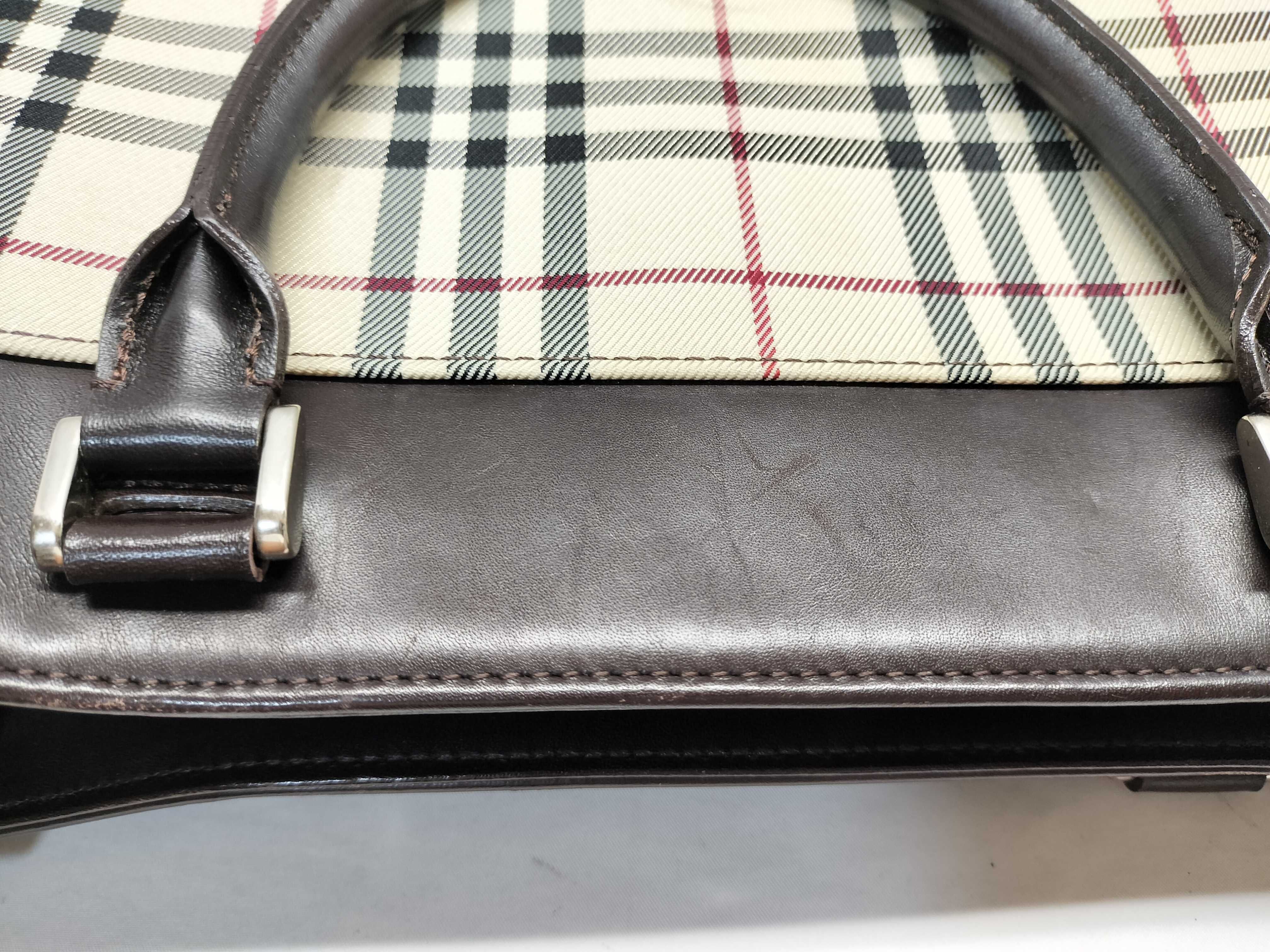 【水曜終了】(10219_0278)BURBERRY ノバチェック バッグ ハンドバッグ