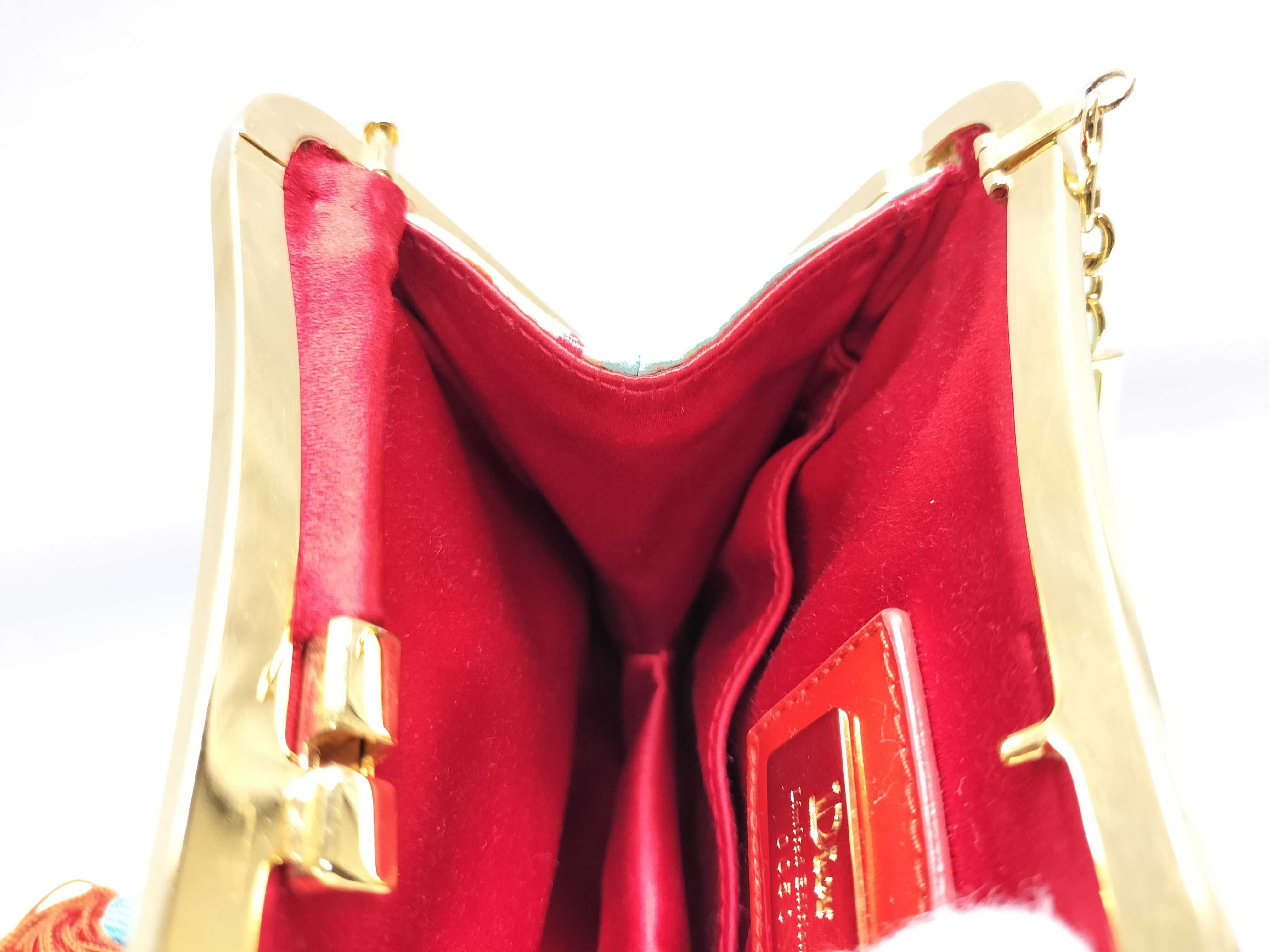 【水曜終了】(10220_0492)Dior トロッター タッセル サドル ハンドバッグ