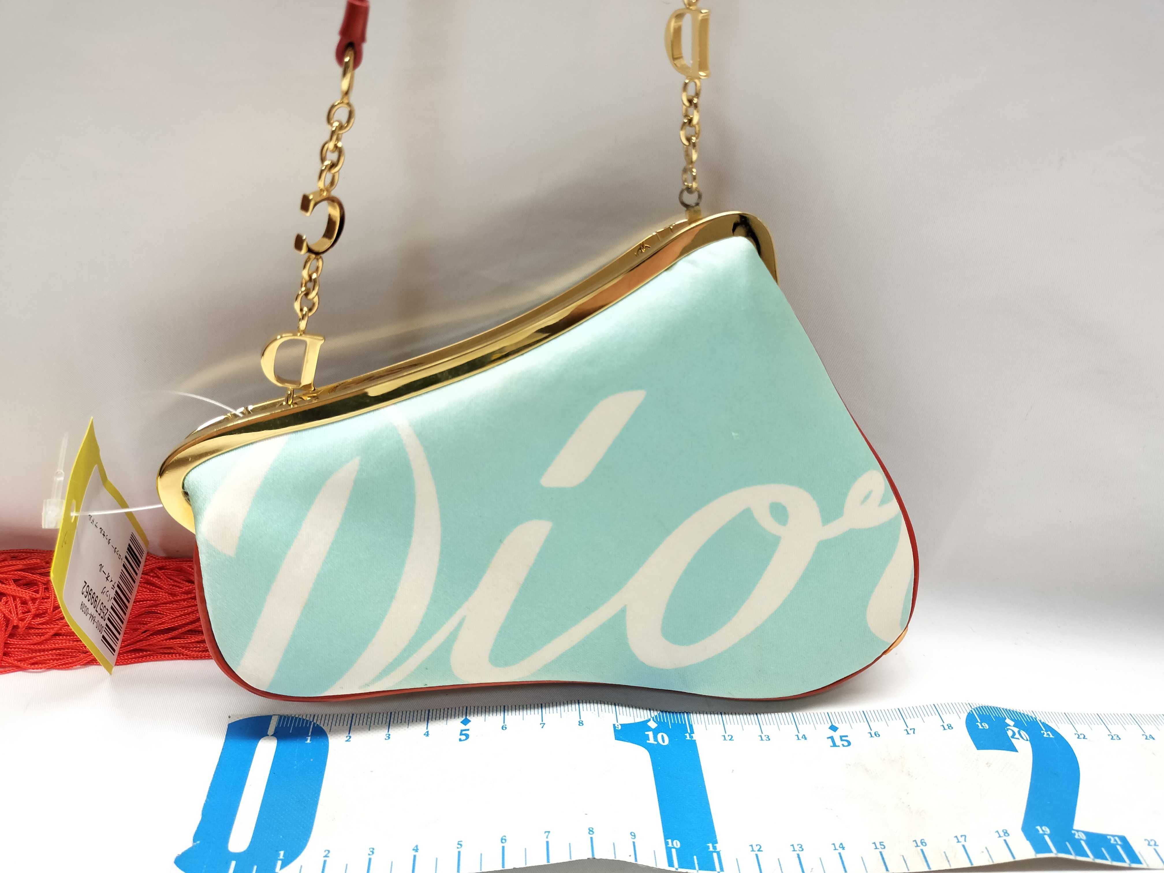 【水曜終了】(10220_0492)Dior トロッター タッセル サドル ハンドバッグ