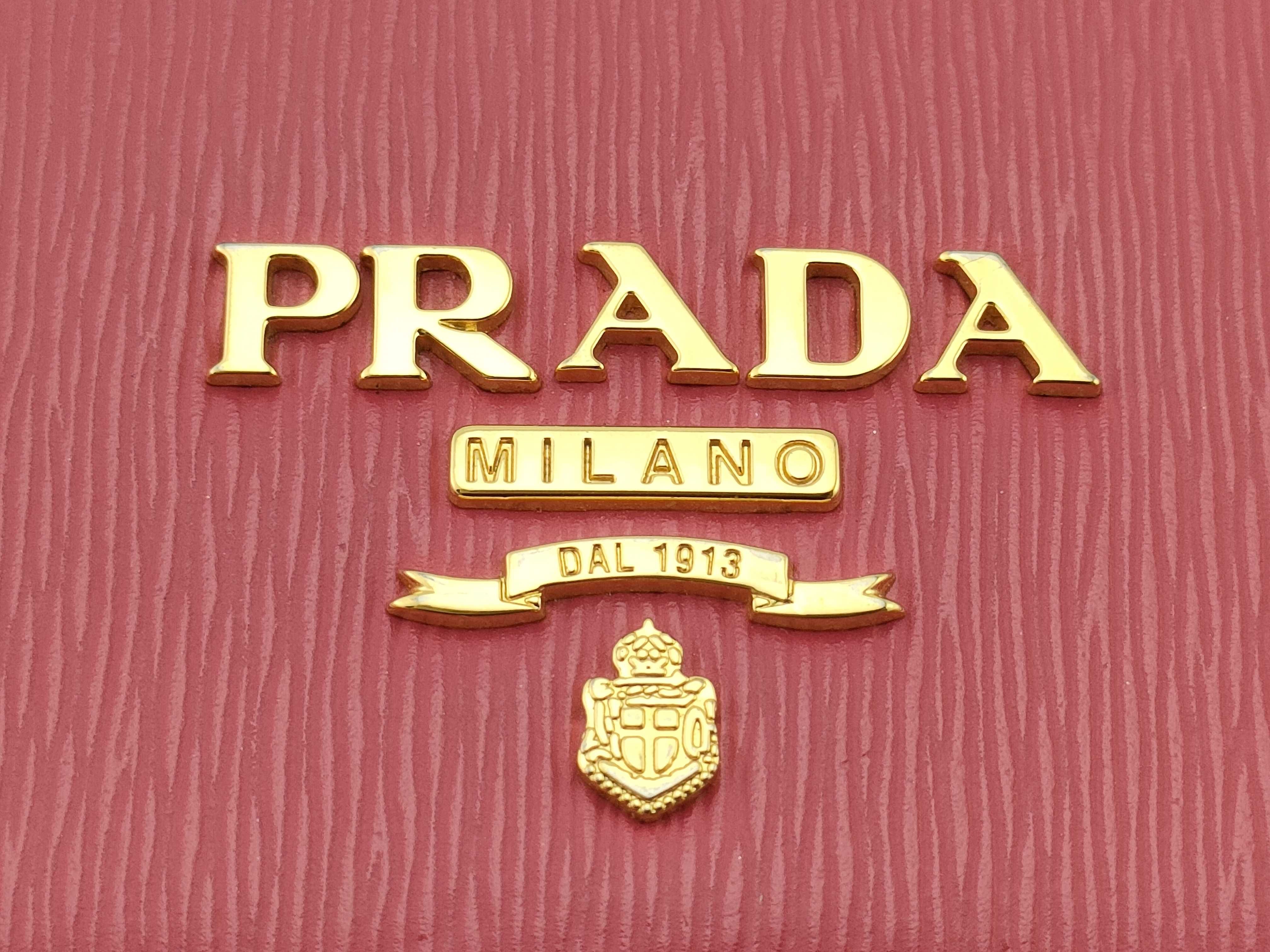 【水曜終了】(10230_0311)PRADA レザー チェーン ウォレット 財布