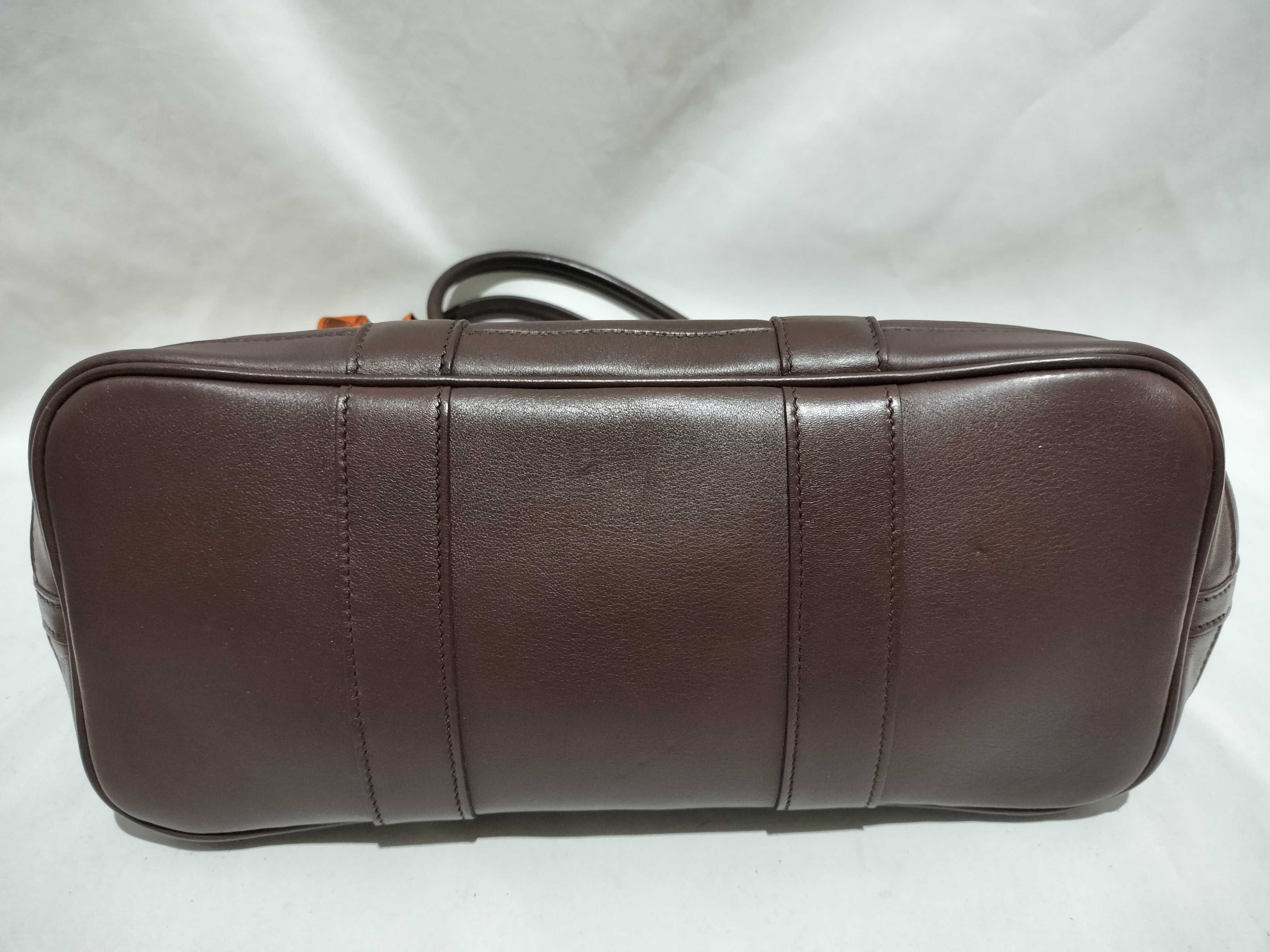 【水曜終了】(10216_0167)HERMES ガーデンパーティ スイフト ガーデンパーティTPM ツイリー ハバナ ハンドバッグ