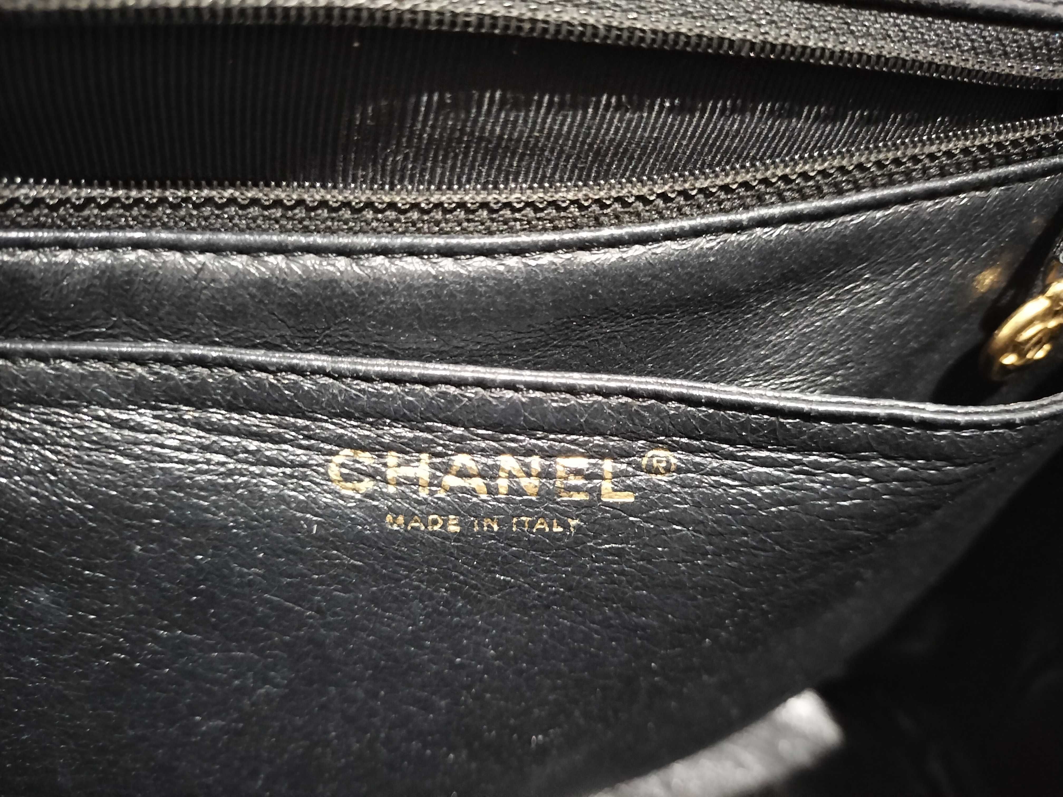 【水曜終了】(10228_0130)CHANEL キャビアスキン ココ ターンロック トップハンドル 8番台 ハンドバッグ