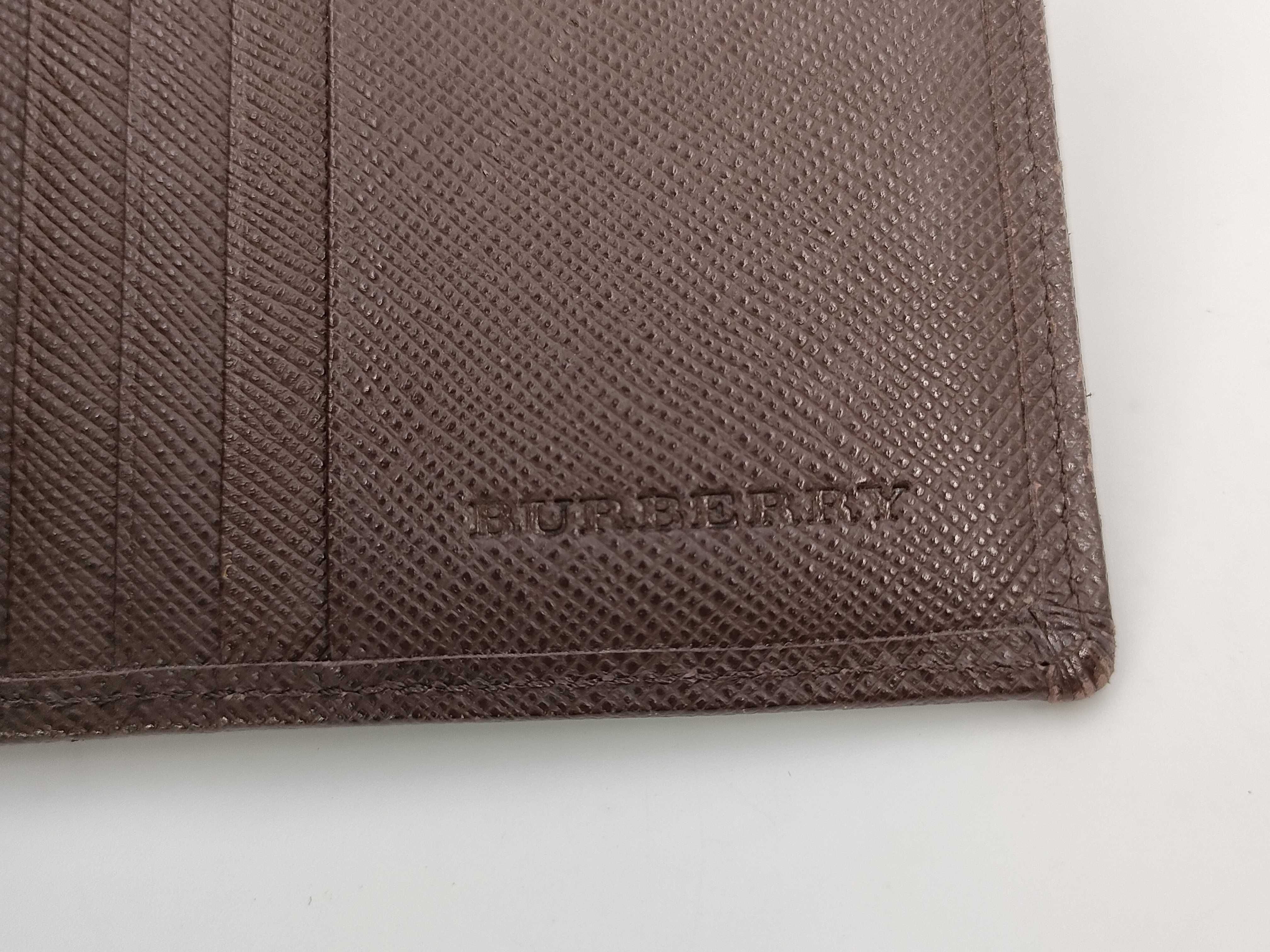 【水曜終了】(10221_0186)BURBERRY ノバチェック×レザー 折財布 財布
