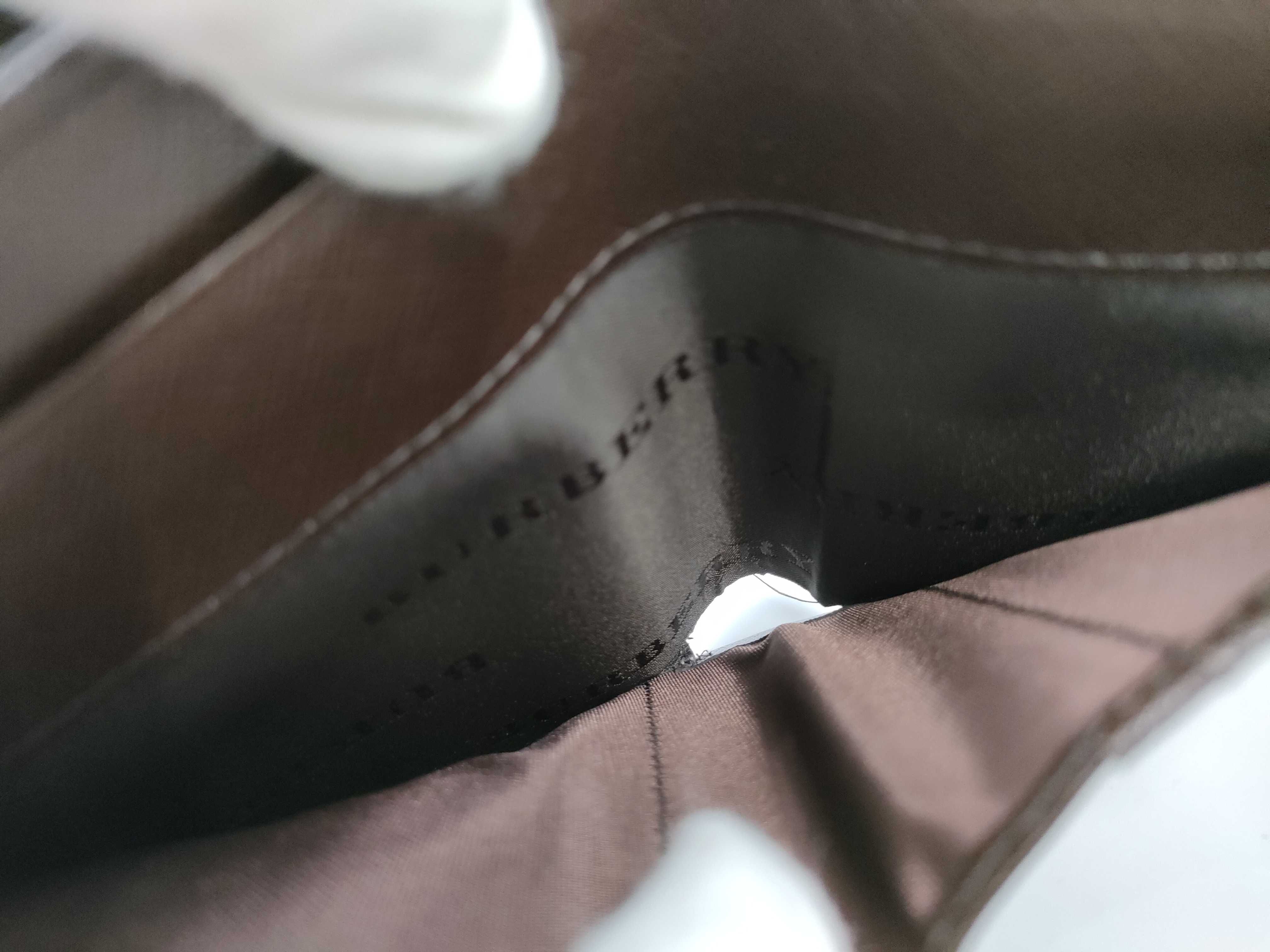 【水曜終了】(10221_0186)BURBERRY ノバチェック×レザー 折財布 財布