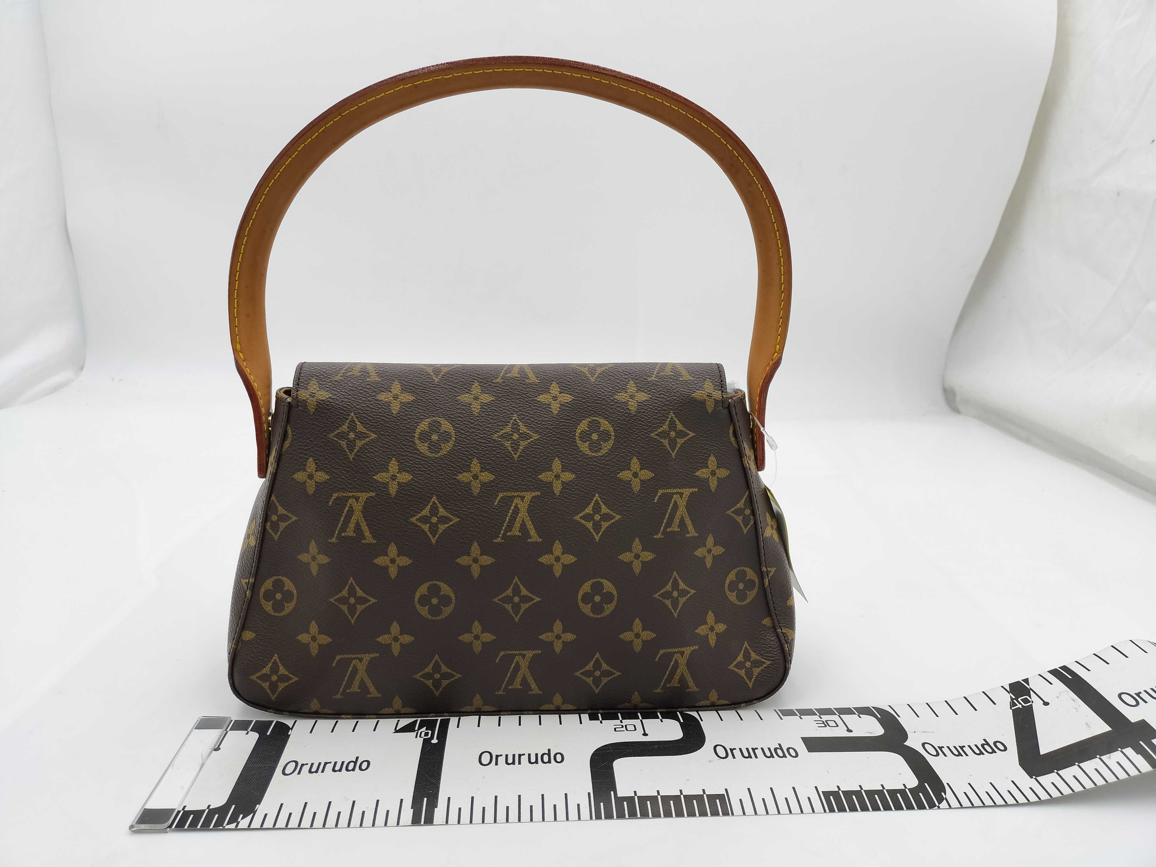 【水曜終了】(10229_0269)LOUIS VUITTON モノグラム M51147 ミニ・ルーピング ハンドバッグ
