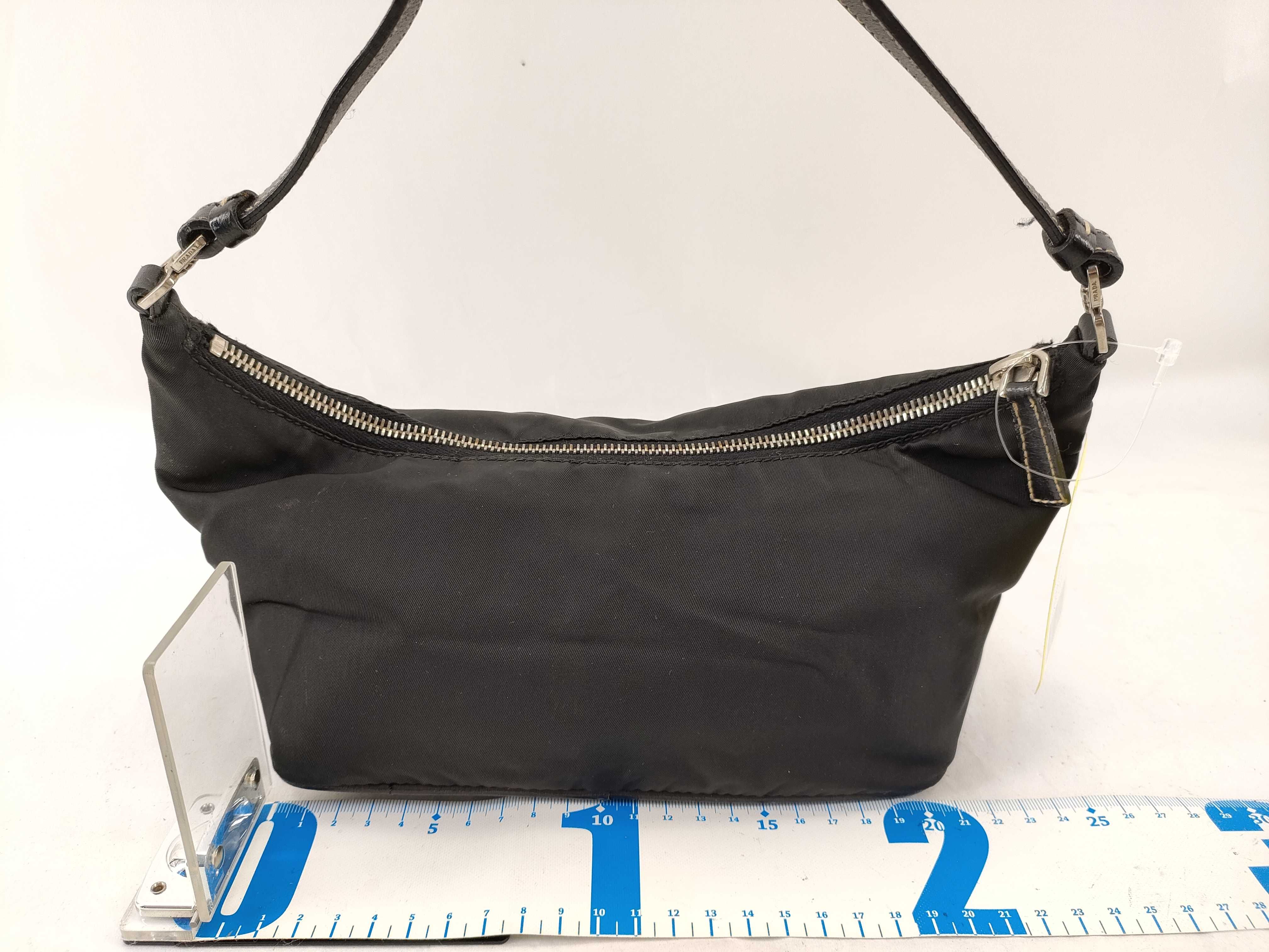 【水曜終了】(10230_0273)▼PRADA ナイロン ミニハンドバッグ 三角プレート ハンドバッグ