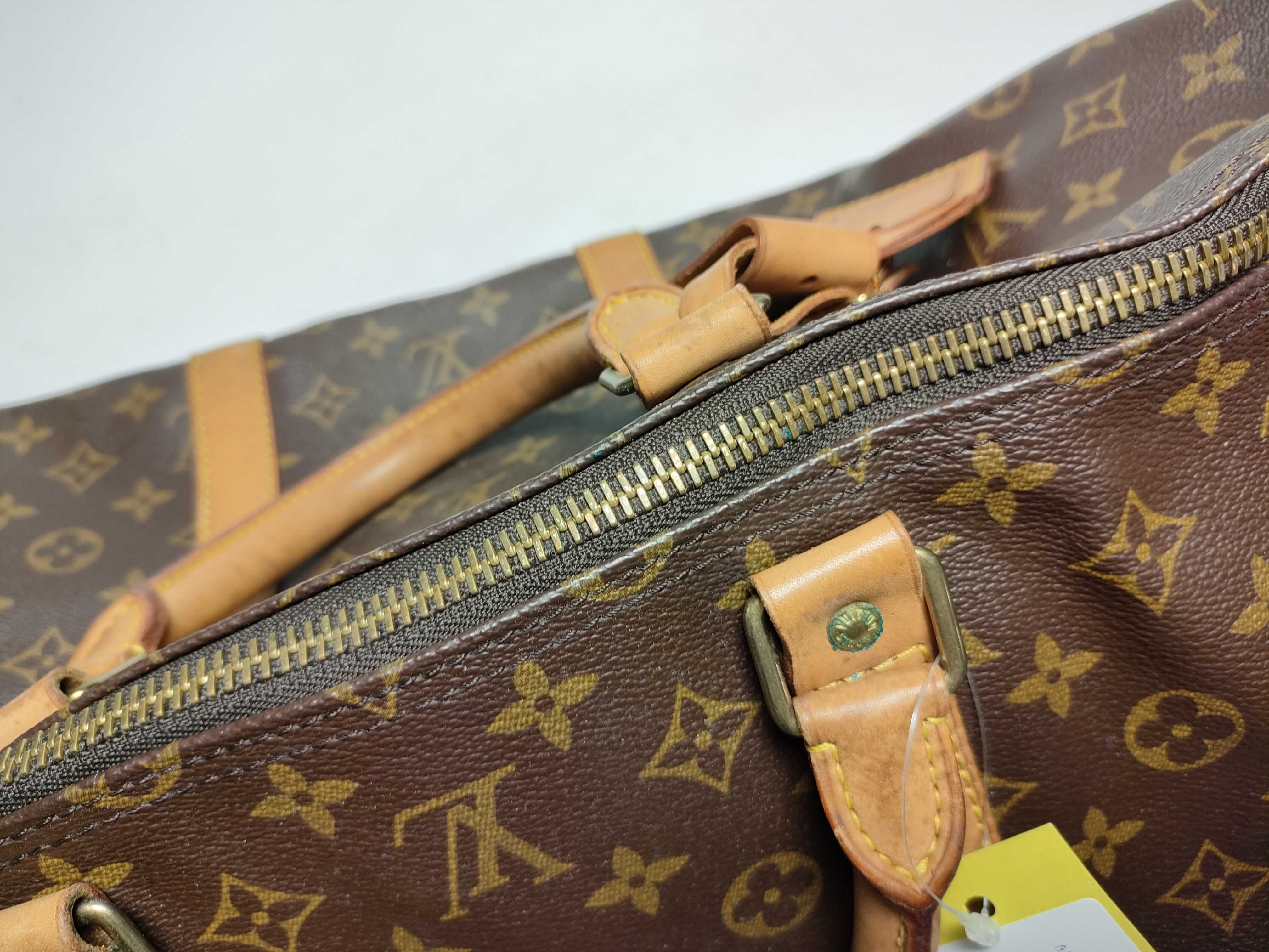 【水曜終了】(10229_0030)LOUIS VUITTON モノグラム M41424 キーポル55 ネーム入り ボストンバッグ