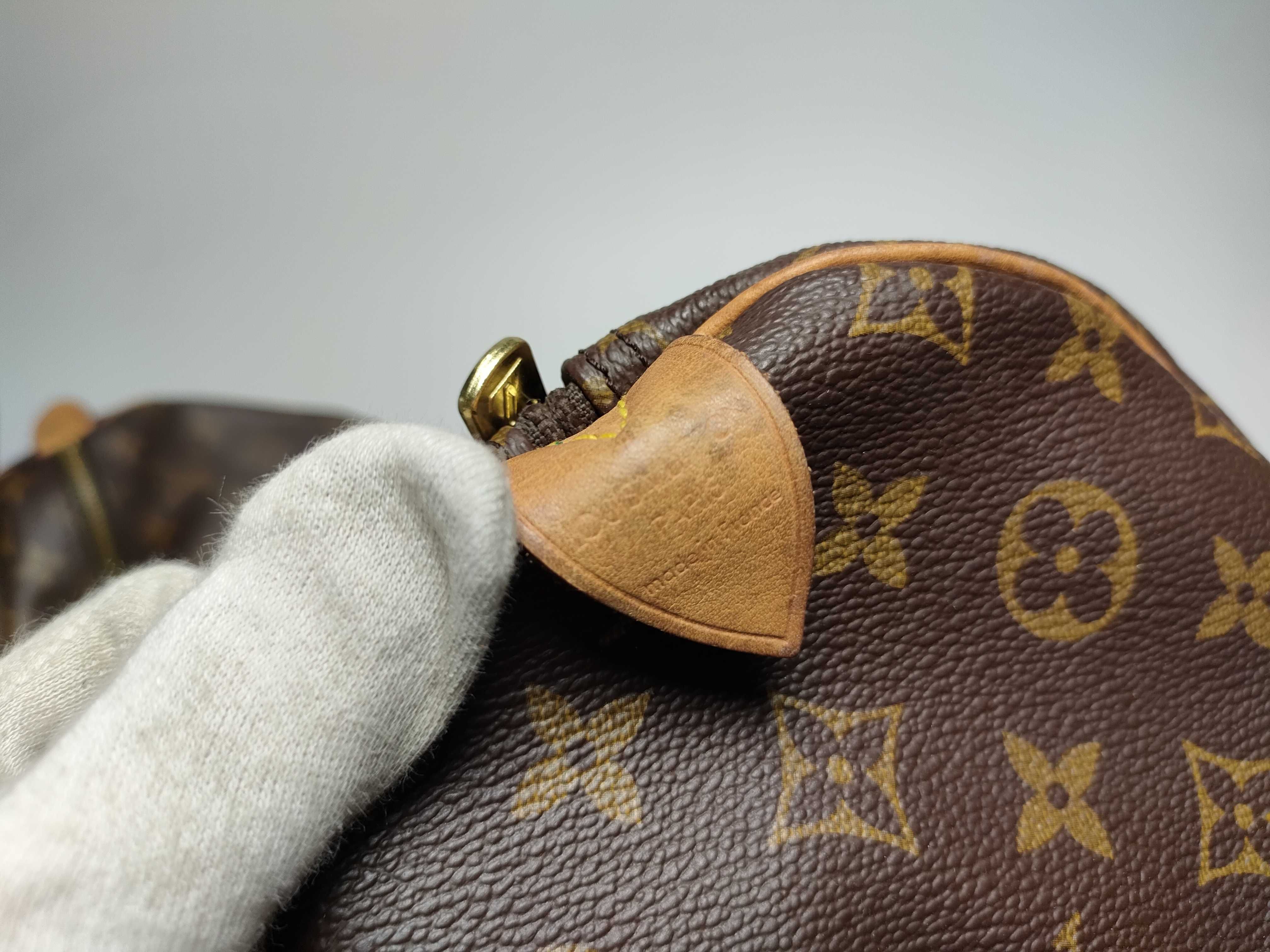 【水曜終了】(10229_0030)LOUIS VUITTON モノグラム M41424 キーポル55 ネーム入り ボストンバッグ