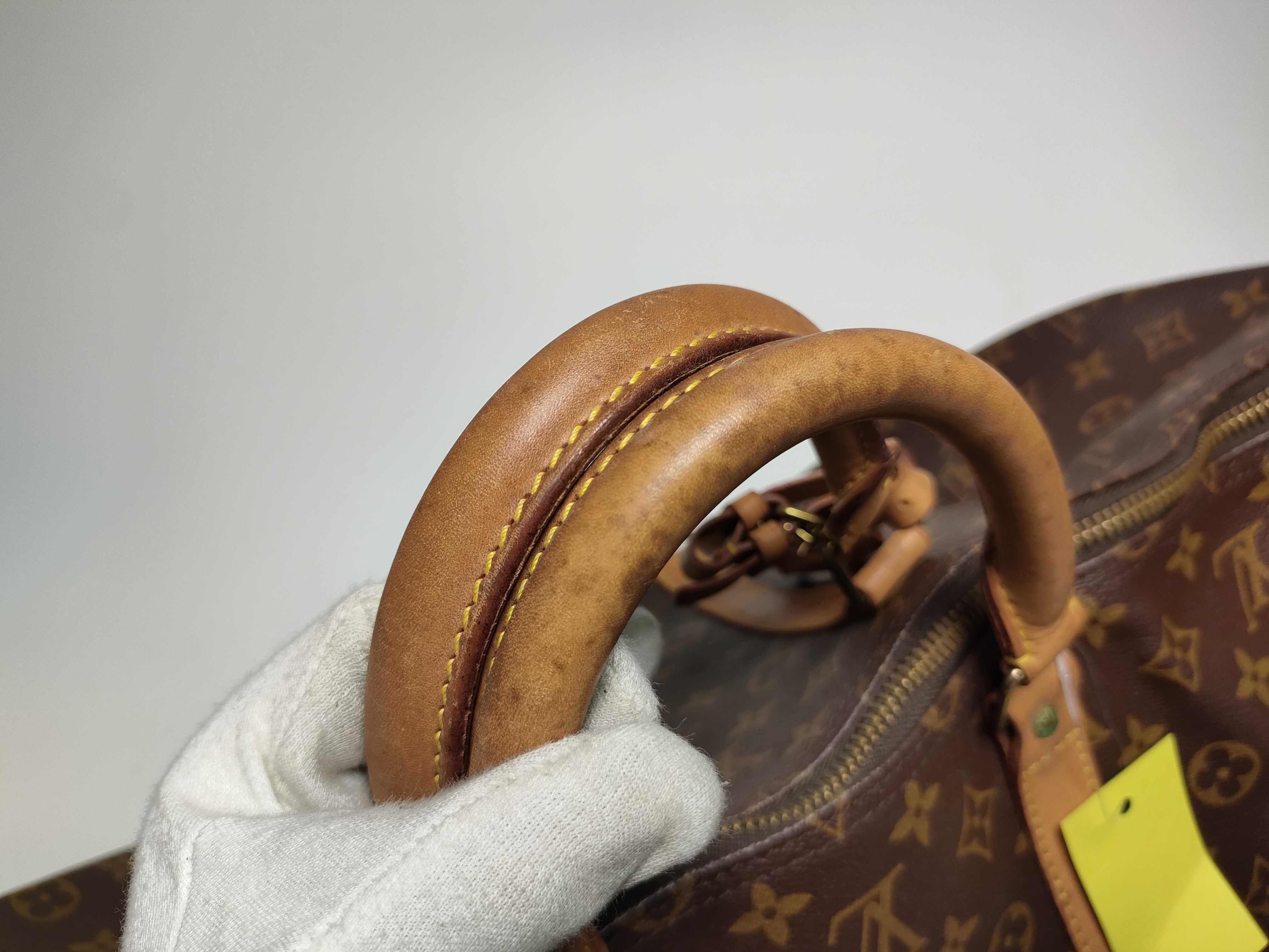 【水曜終了】(10229_0030)LOUIS VUITTON モノグラム M41424 キーポル55 ネーム入り ボストンバッグ