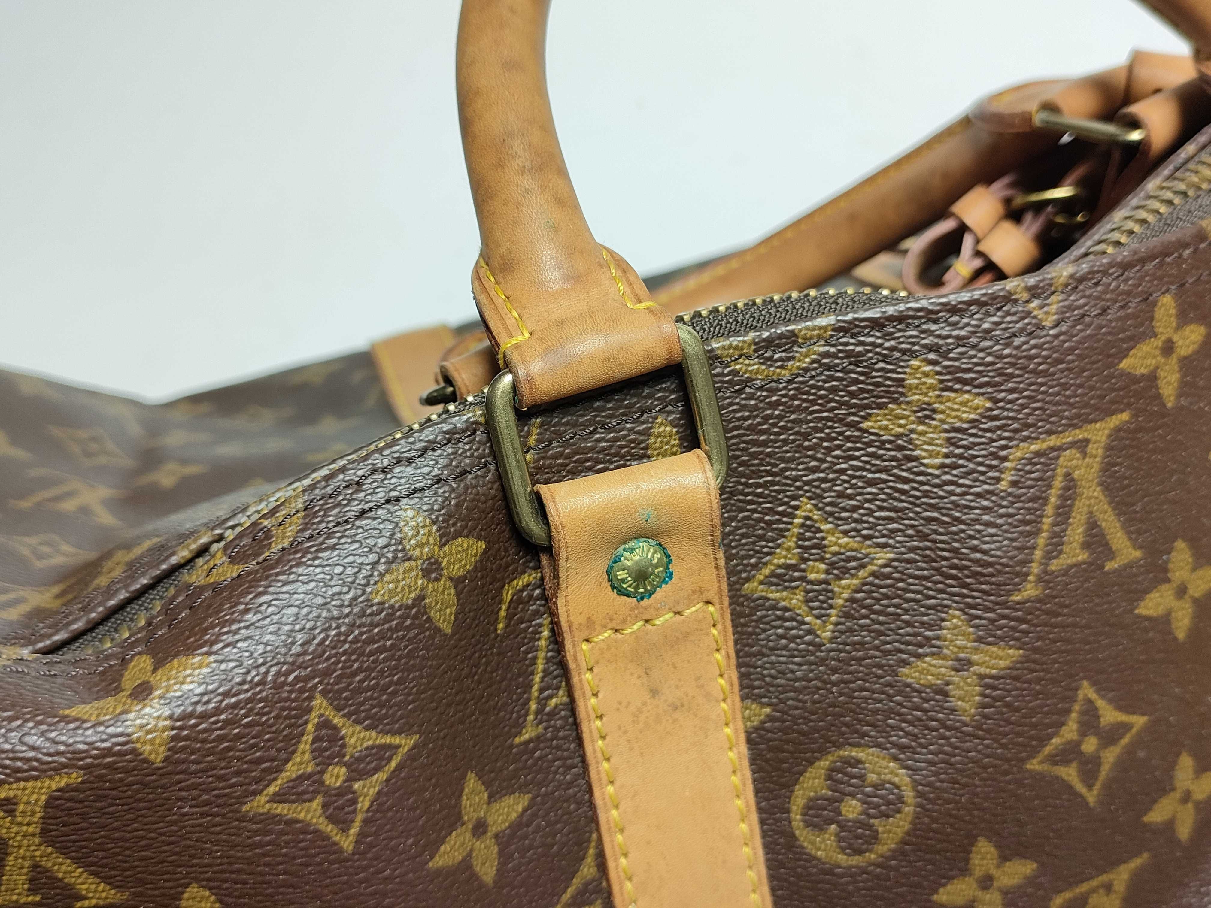 【水曜終了】(10229_0030)LOUIS VUITTON モノグラム M41424 キーポル55 ネーム入り ボストンバッグ