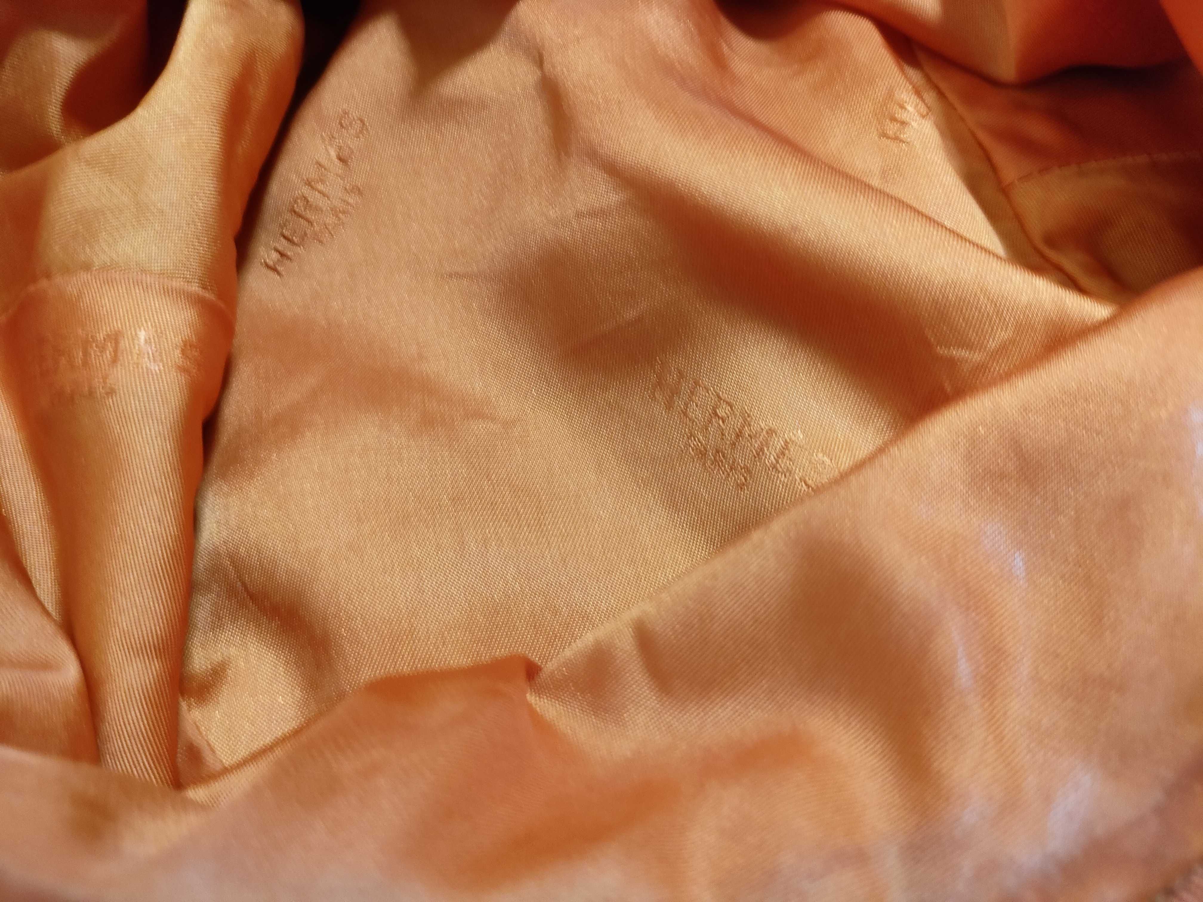 【水曜終了】(10216_0058)HERMES バケットハット オレンジ その他小物