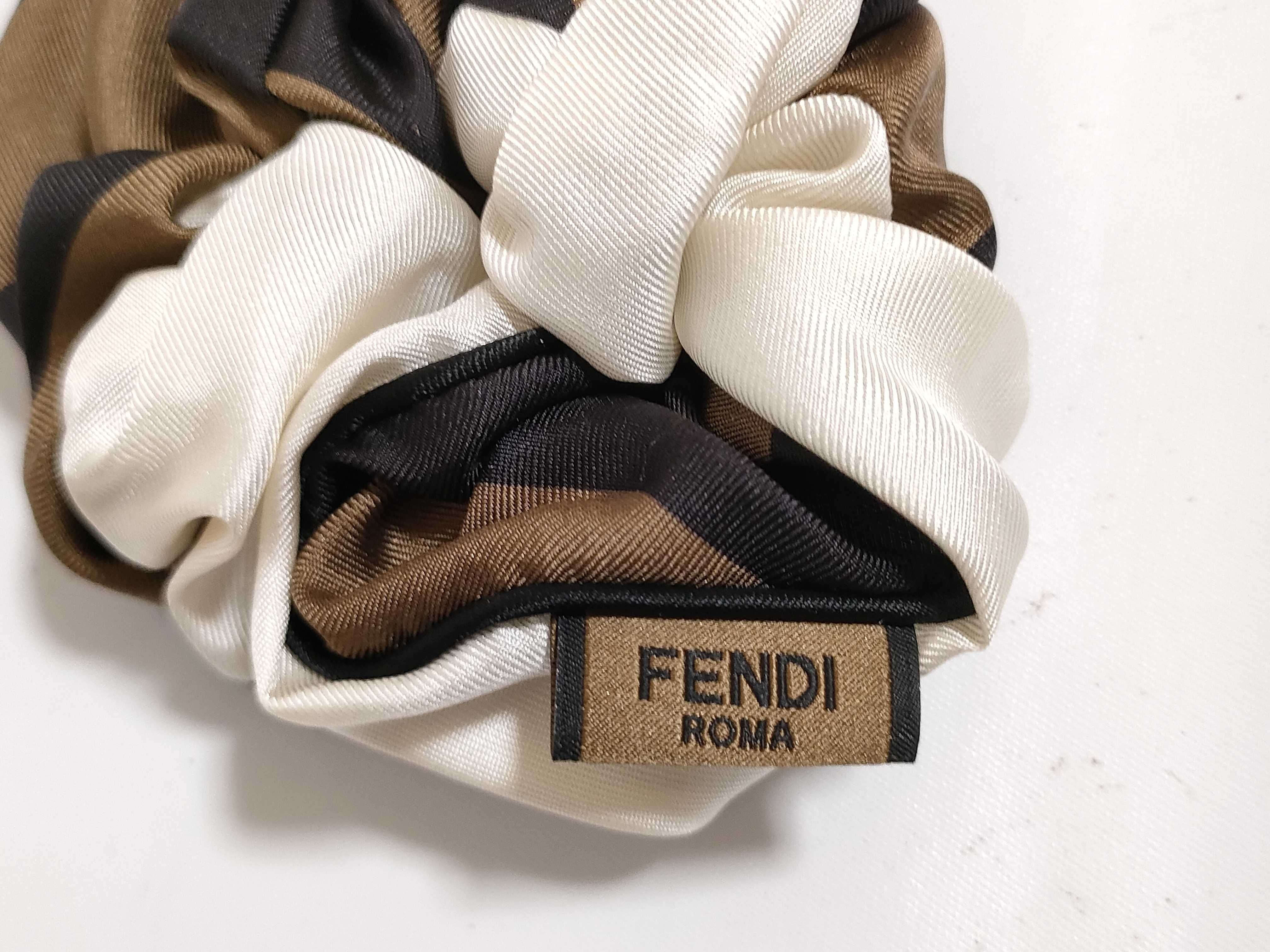 【水曜終了】(10221_0252)FENDI シュシュ ヘアアクセサリー