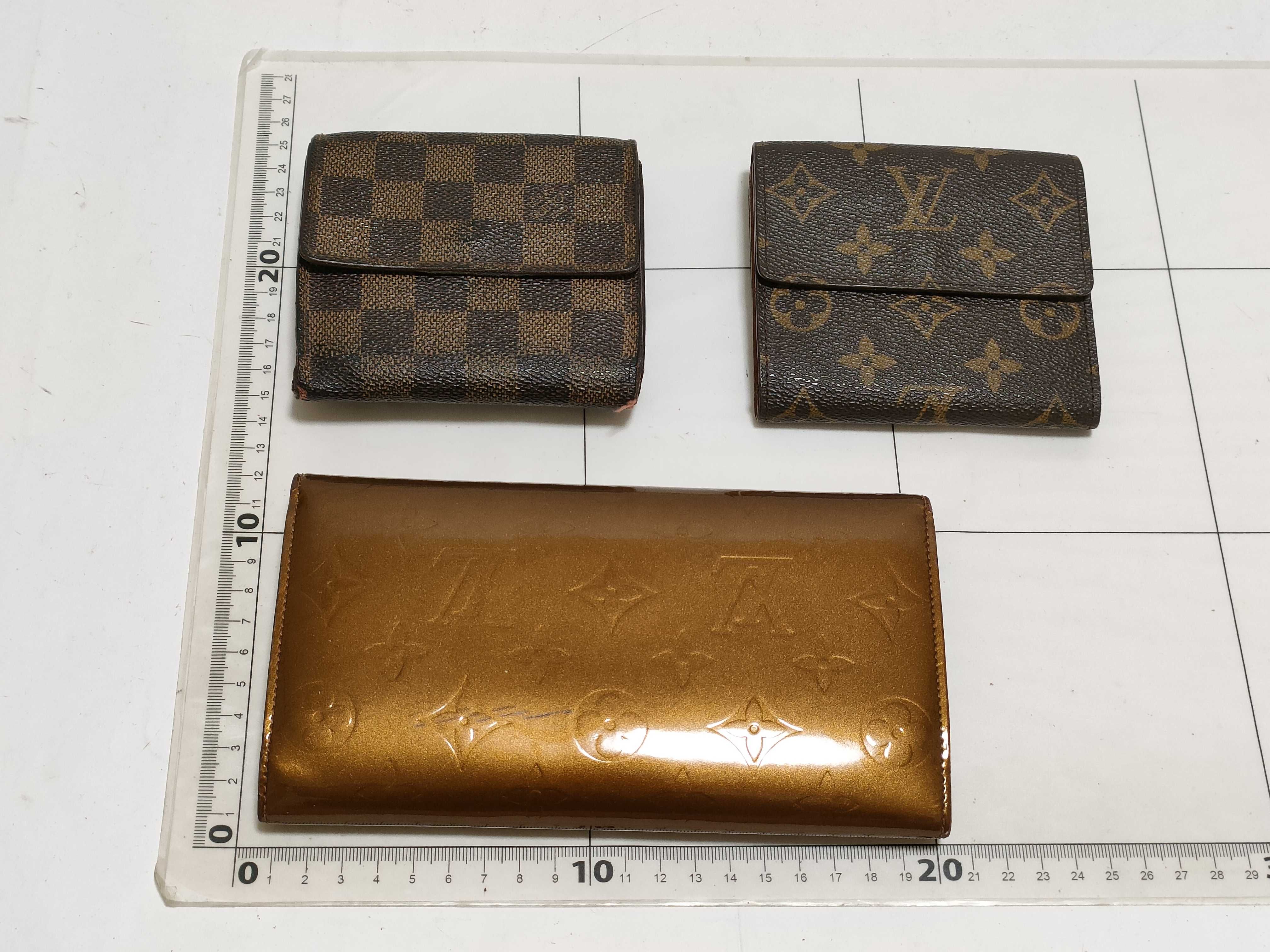 【水曜終了】(10223_0050)LOUIS VUITTON ヴェルニ モノグラム/ダミエ財布セット 3点 財布