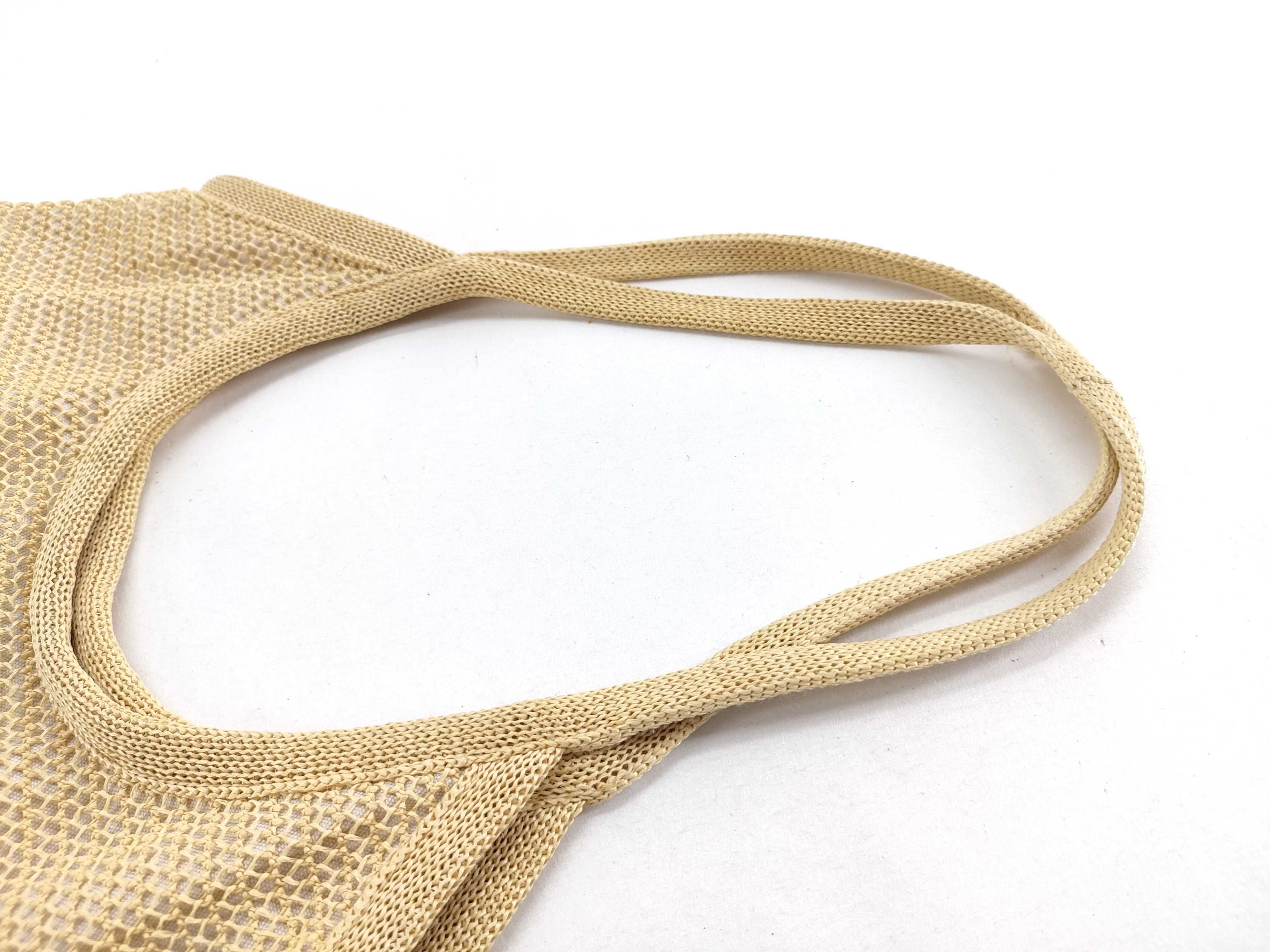 【水曜終了】(10699_0162)miu miu MIU MIU アイビー ラフィアエフェクト×リネン バッグ トートバッグ