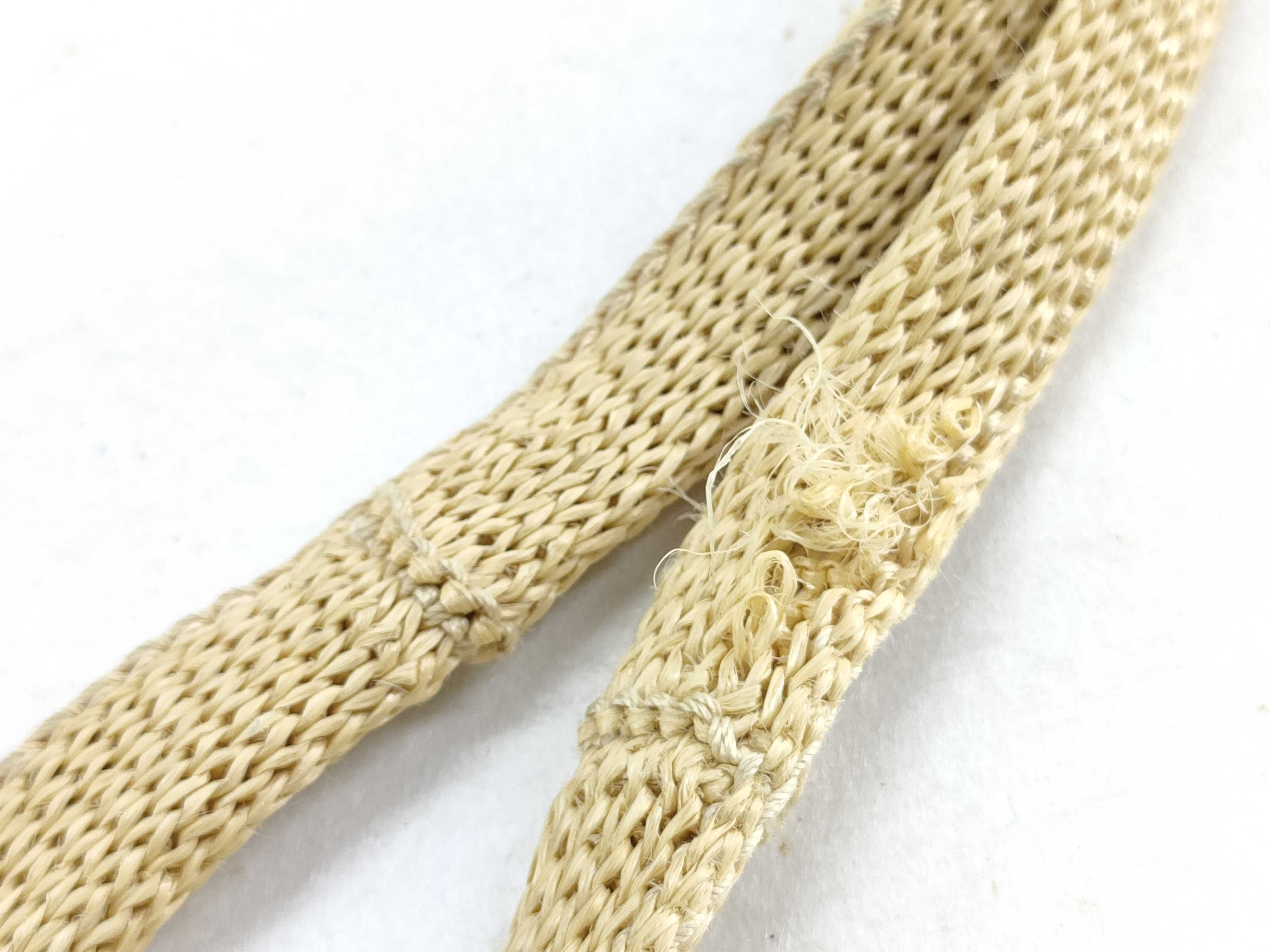 【水曜終了】(10699_0162)miu miu MIU MIU アイビー ラフィアエフェクト×リネン バッグ トートバッグ