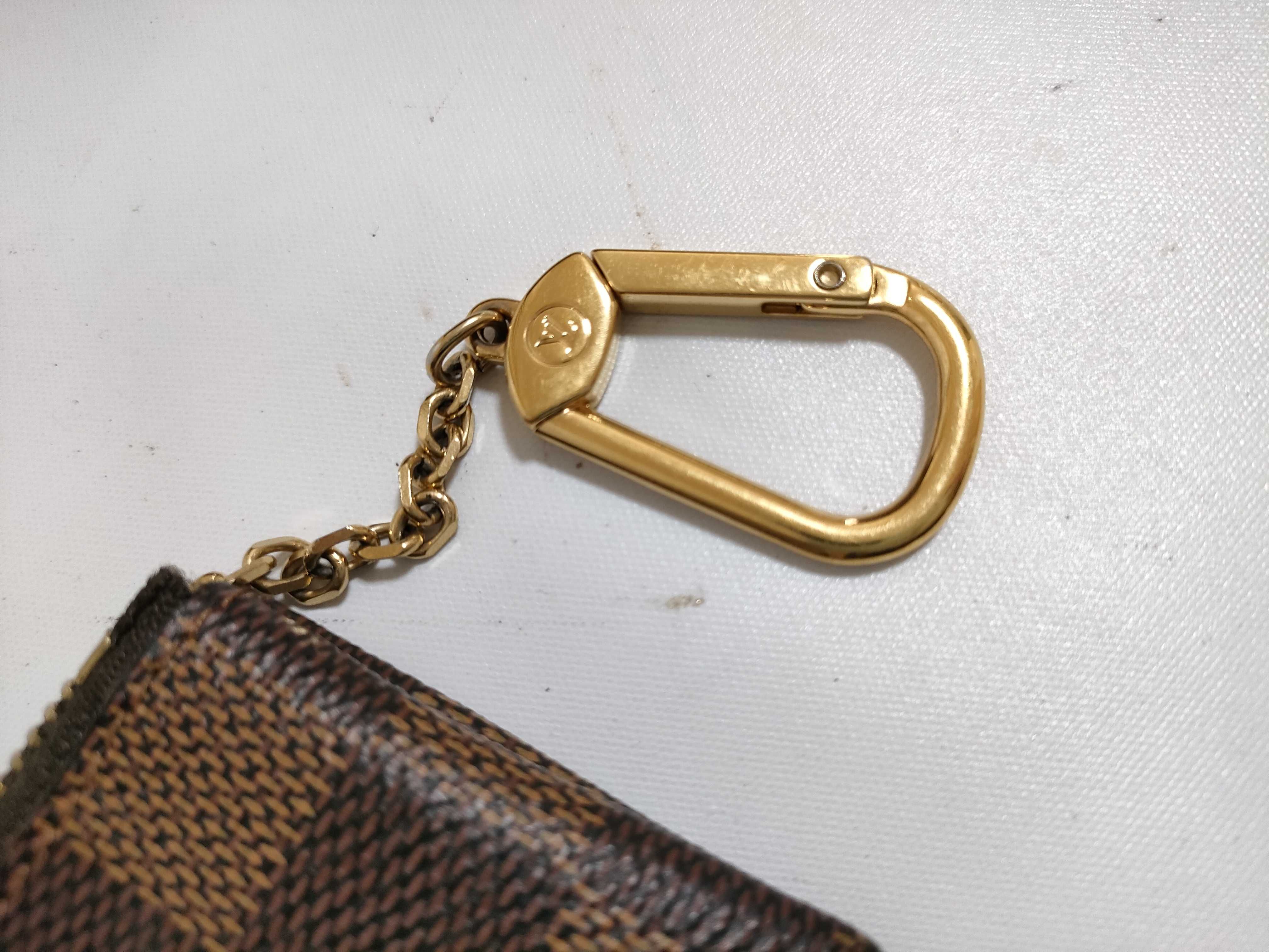 【水曜終了】(10229_0021)LOUIS VUITTON ダミエ ポシェットクレ 財布
