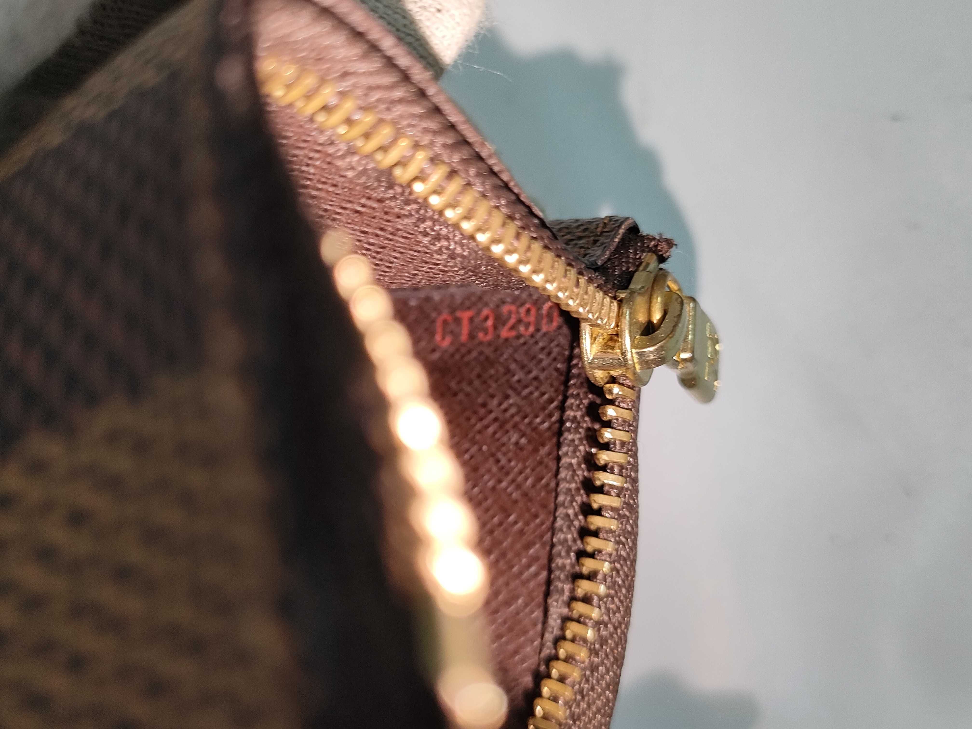 【水曜終了】(10229_0021)LOUIS VUITTON ダミエ ポシェットクレ 財布