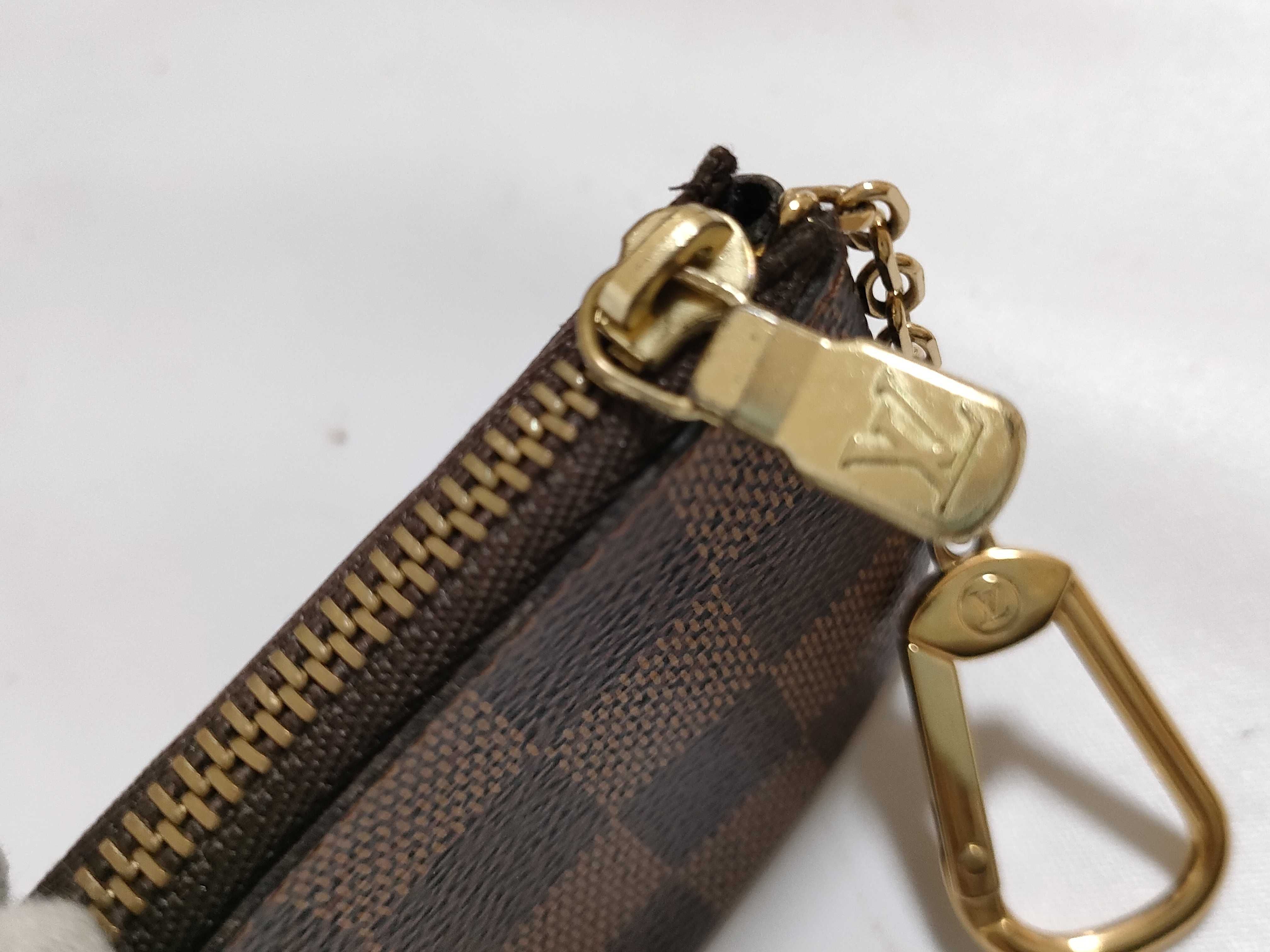 【水曜終了】(10229_0021)LOUIS VUITTON ダミエ ポシェットクレ 財布