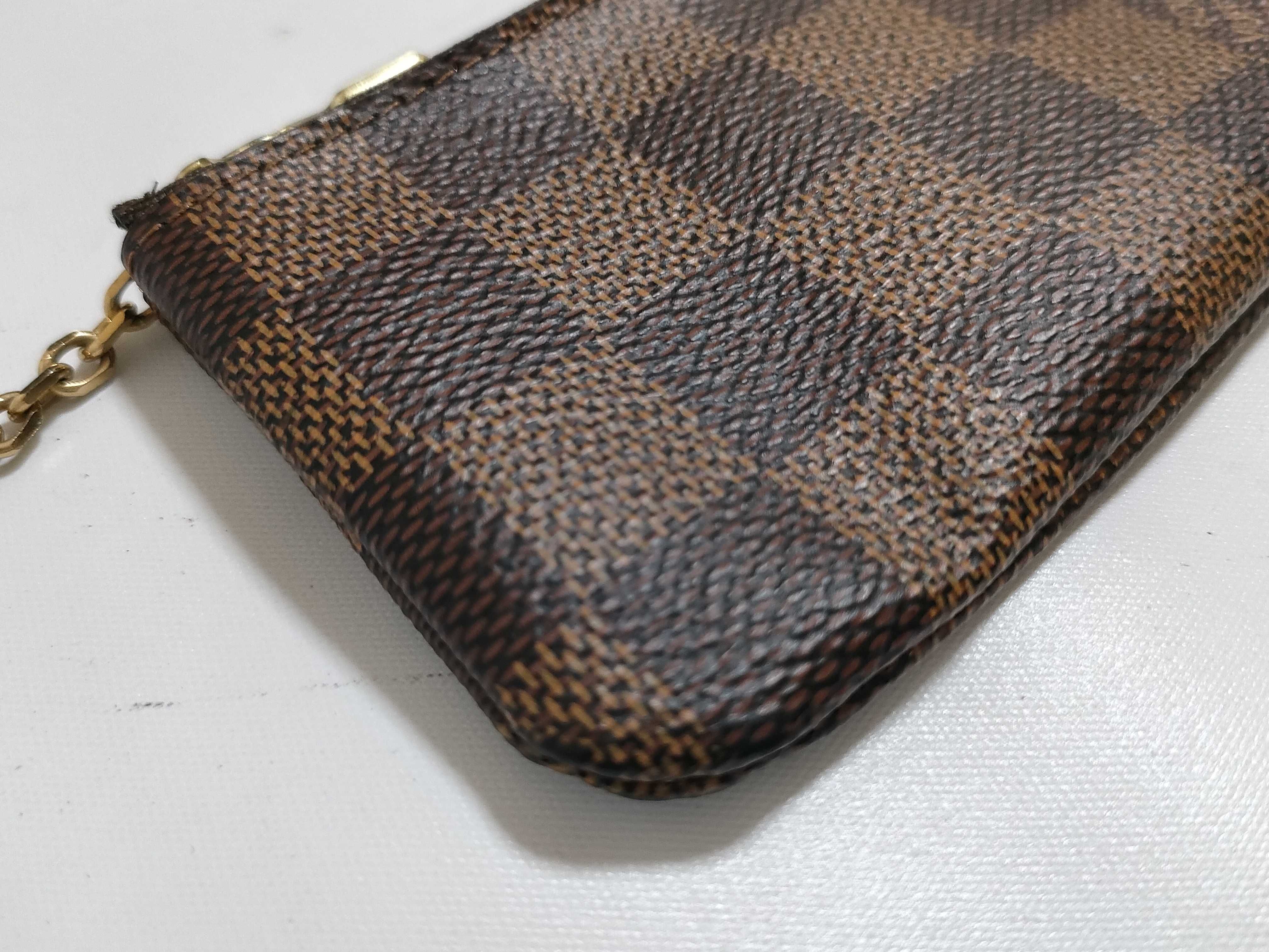 【水曜終了】(10229_0021)LOUIS VUITTON ダミエ ポシェットクレ 財布