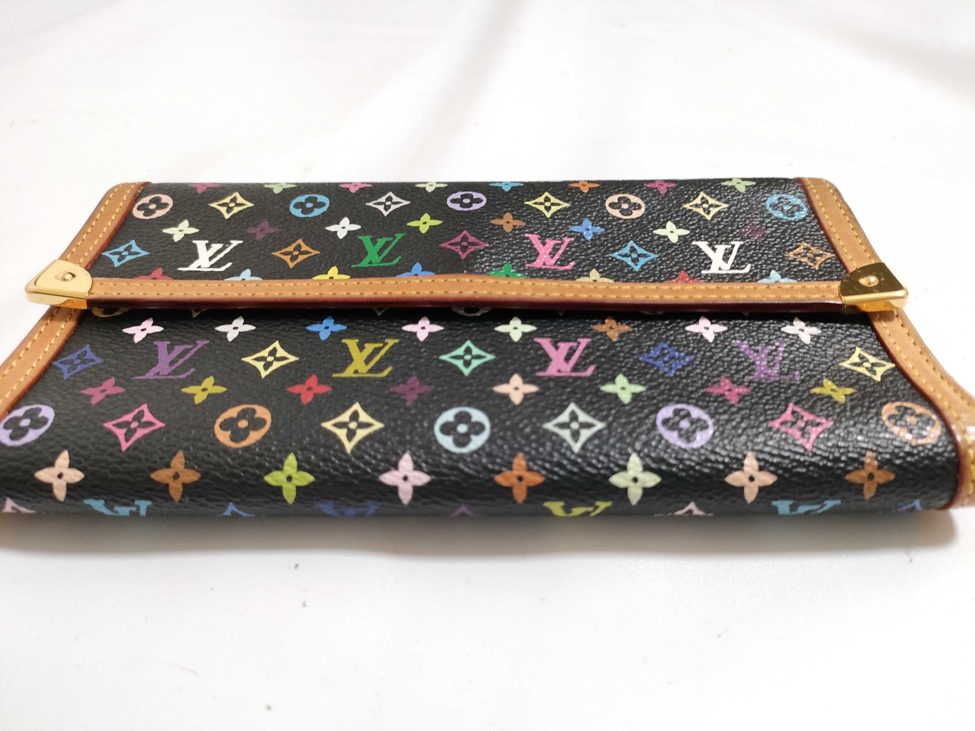 【水曜終了】(10229_0006)LOUIS VUITTON モノグラム マルチカラー マルチカラー M92658 ポルトトレゾール インターナショナル 財布