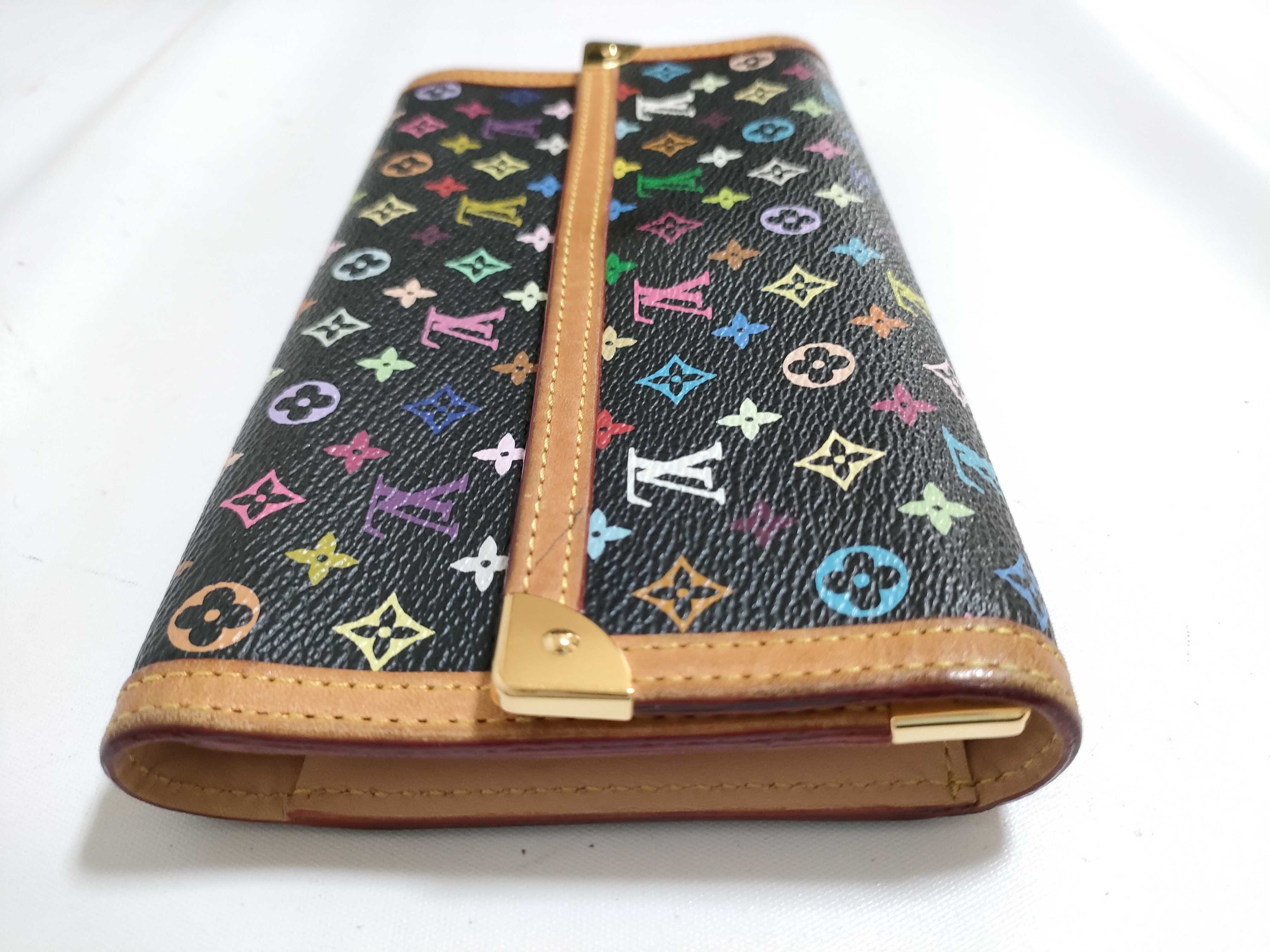 【水曜終了】(10229_0006)LOUIS VUITTON モノグラム マルチカラー マルチカラー M92658 ポルトトレゾール インターナショナル 財布